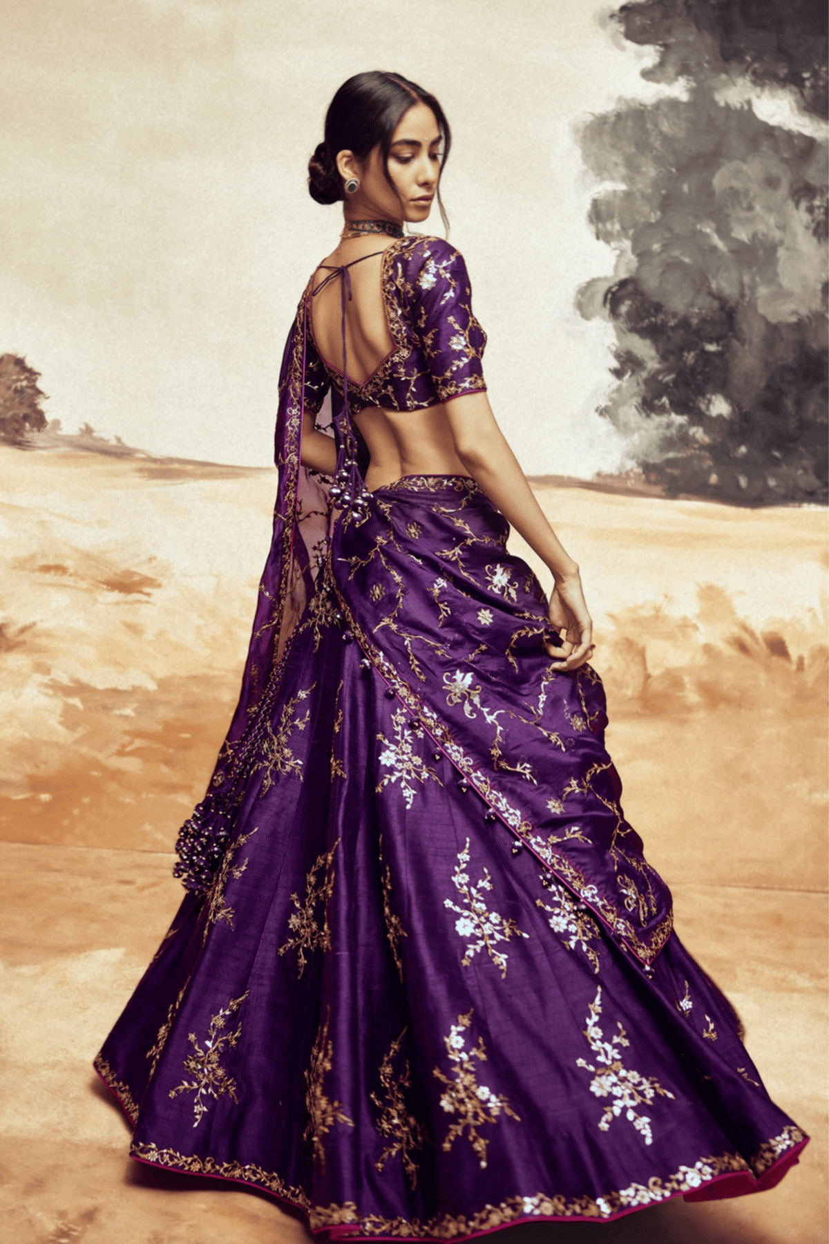 Ranisa Baingani Lehenga Set