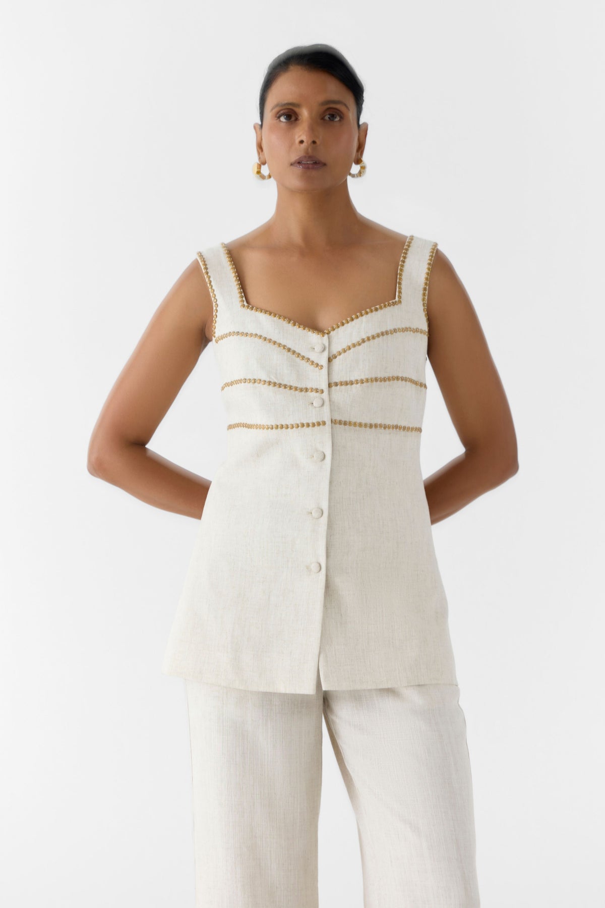 Pearl Linen Co-ord Set