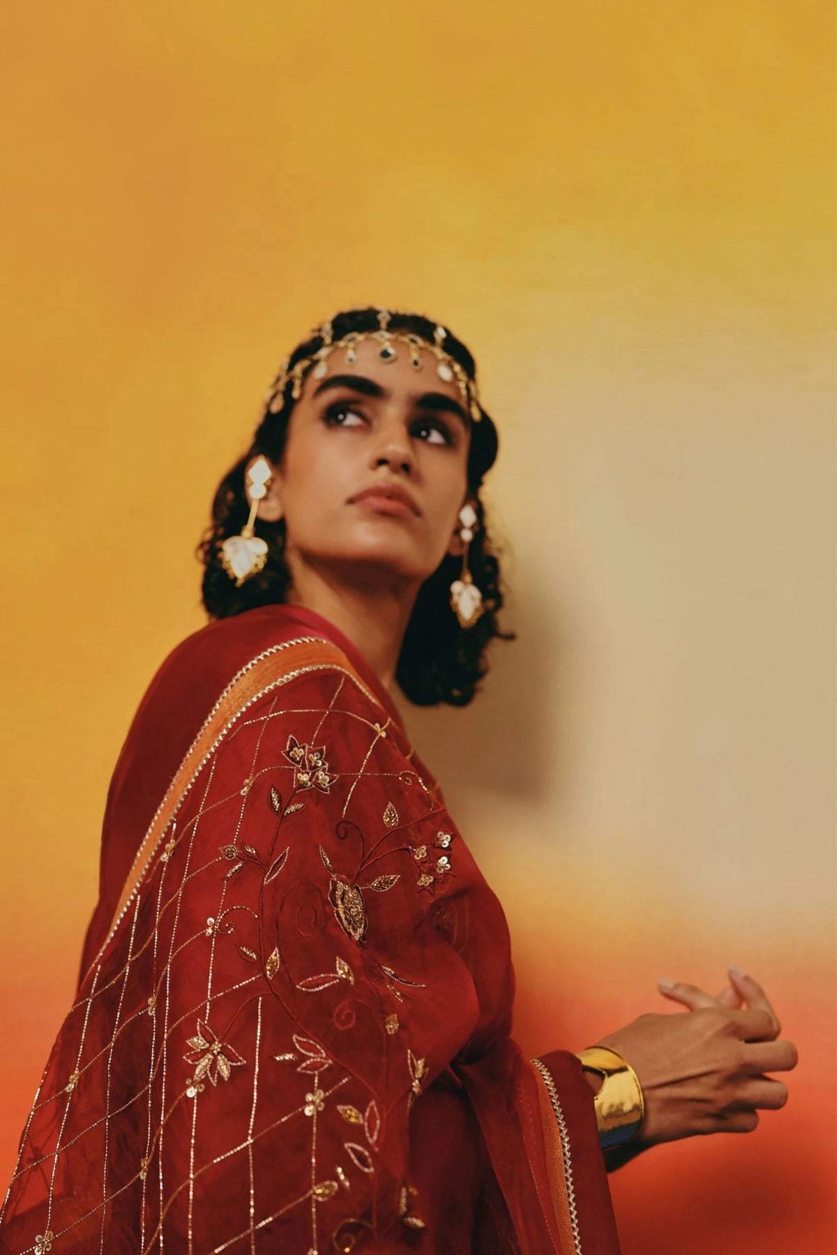 Orange Kurta Set