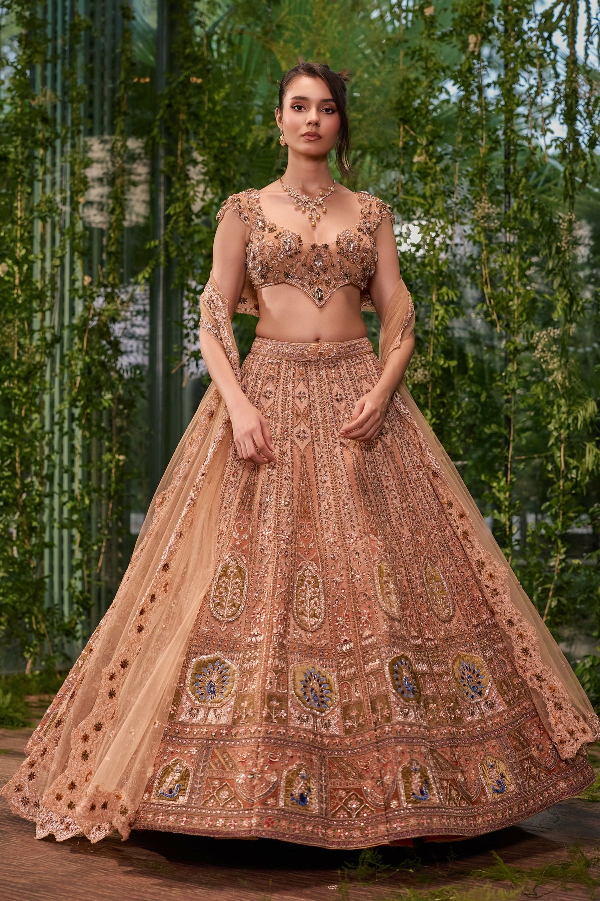 Mayur Mukut Lehenga Set