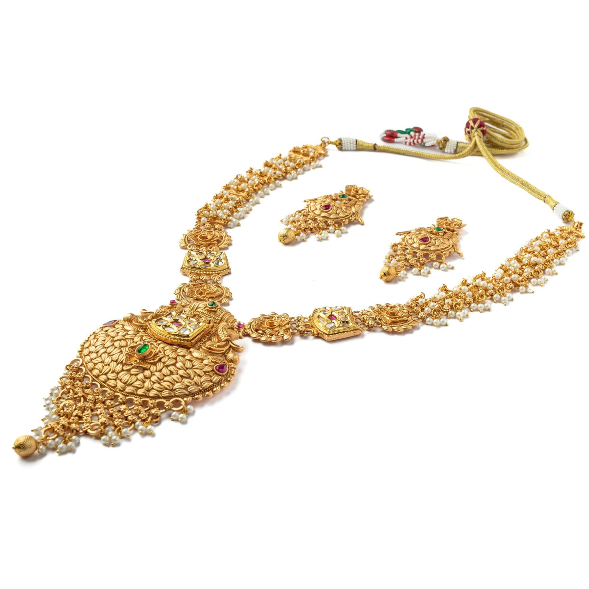 Gold Plated Kundan–polki Set
