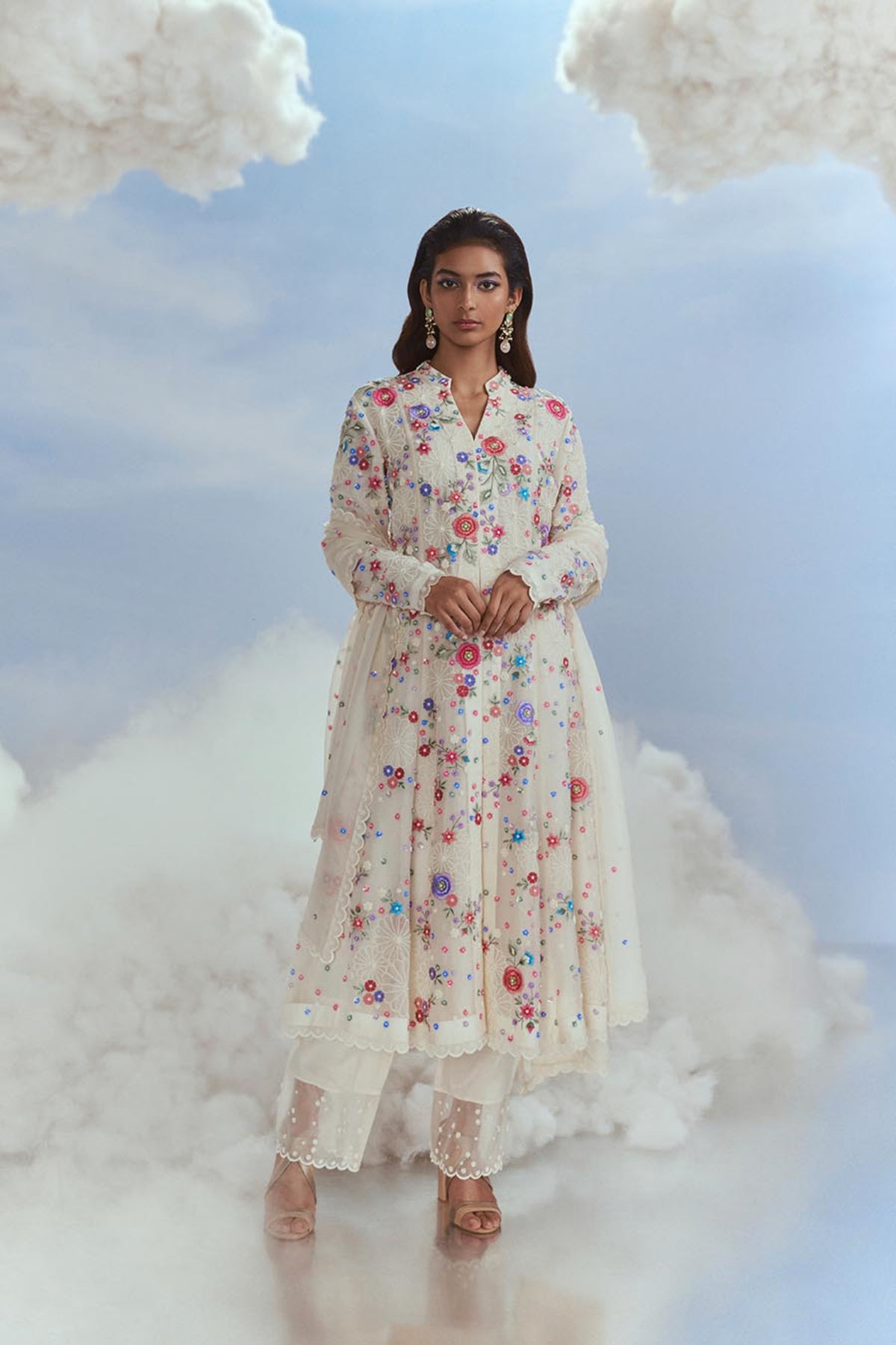 Mehtab Bagh Lunar Blossom Kurta Set