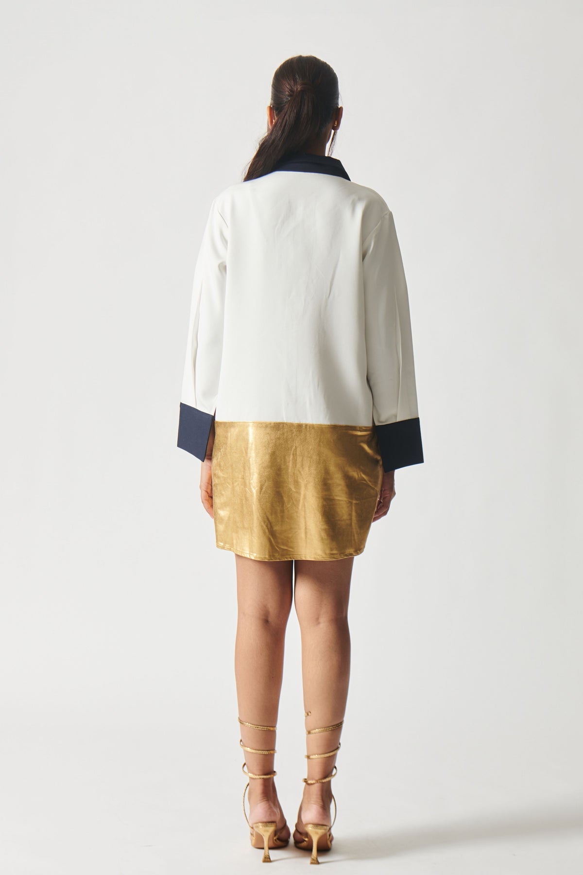 Navy and Ivory Glam Dress