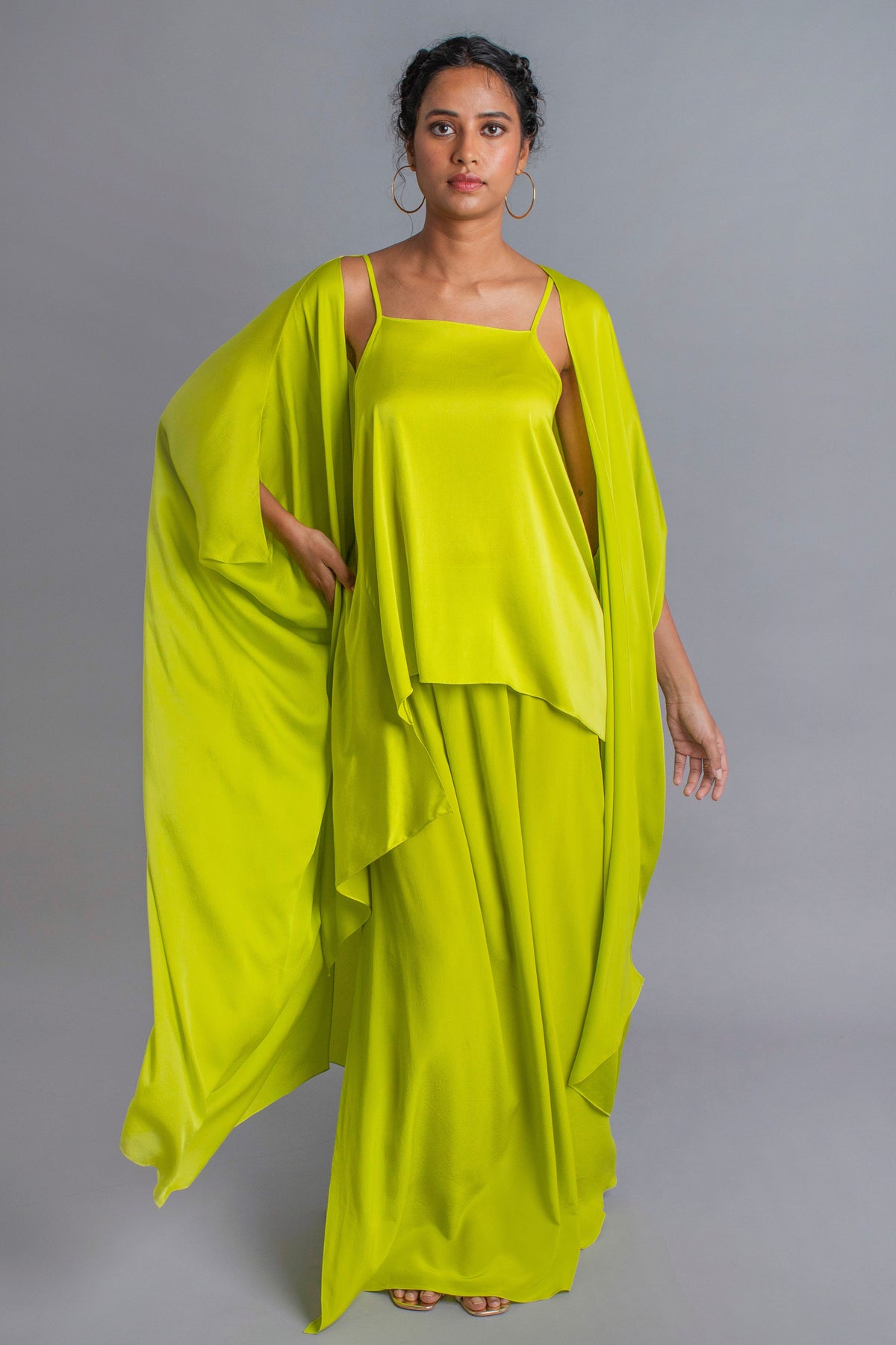 Side Draped Skirt Set