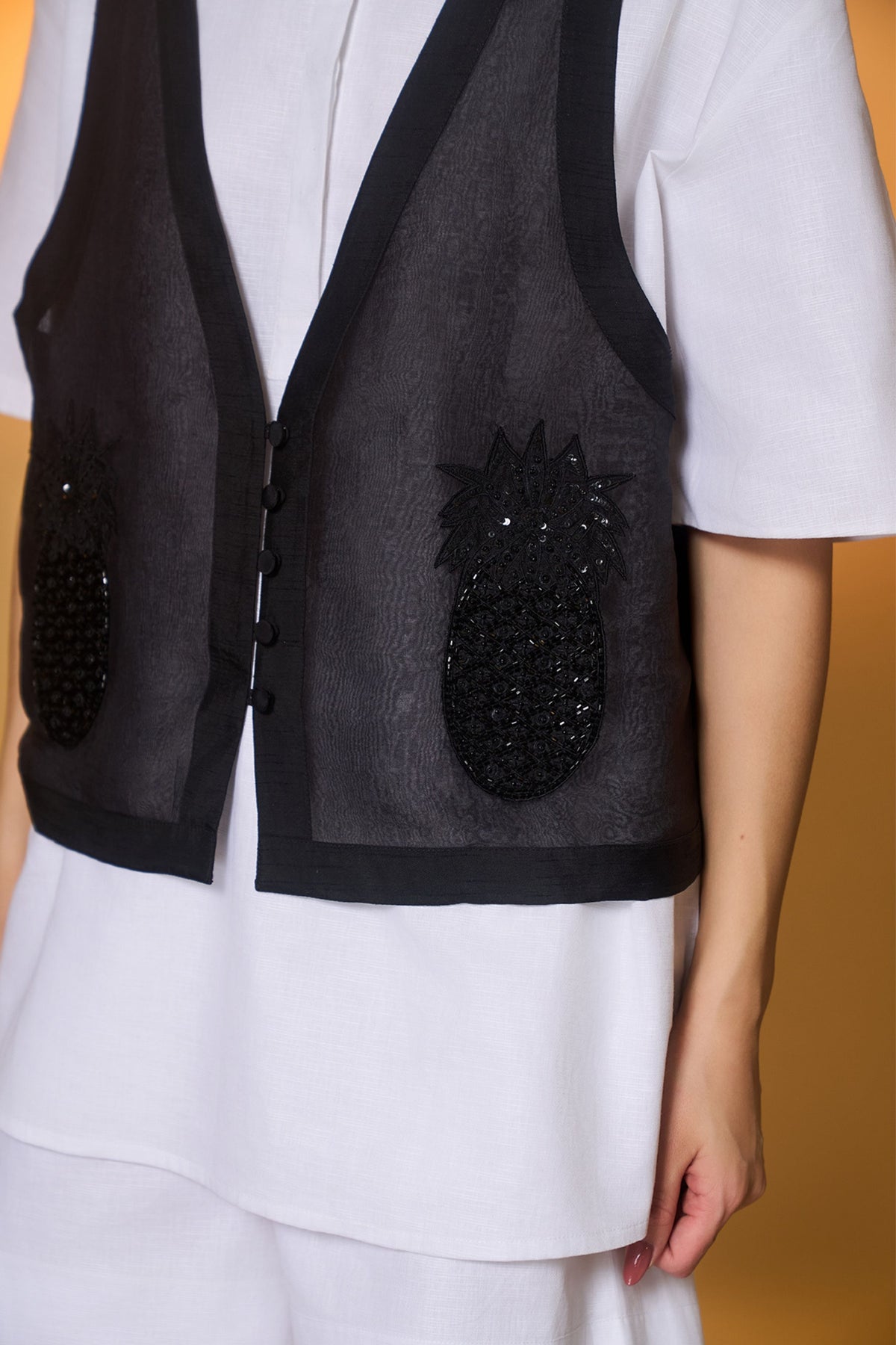 Black Pine-code Embroidered Co-ord Set