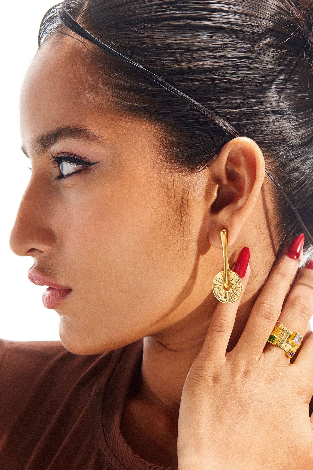 Utopian Inscription Earrings