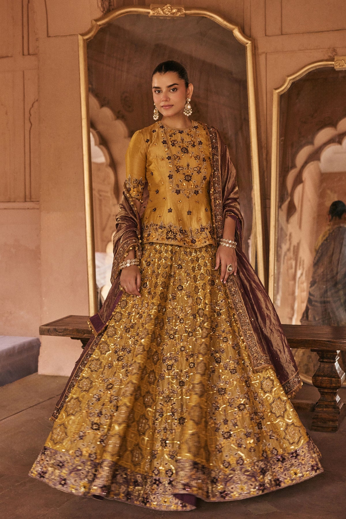 Yellow Color Striking Lehenga Set