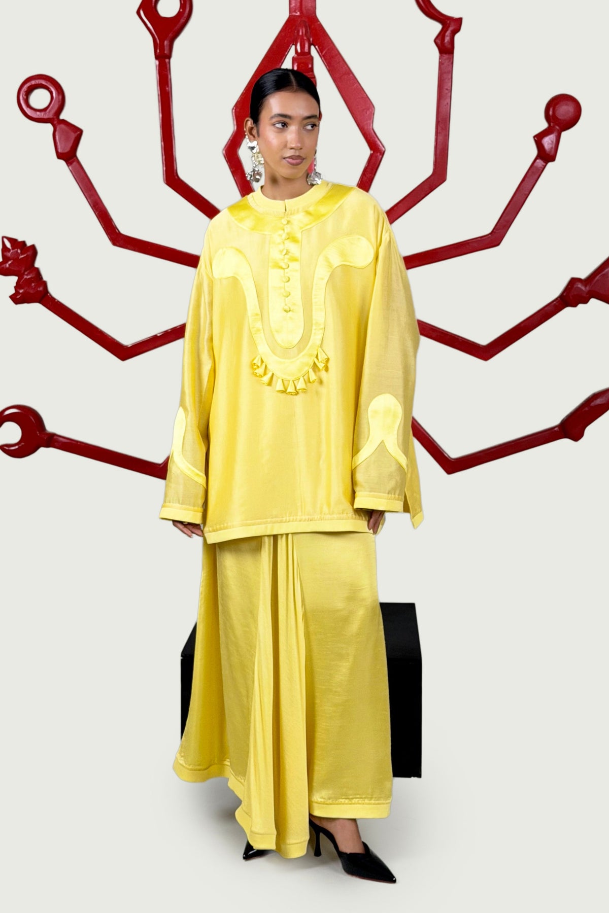 Yellow Skirt Set