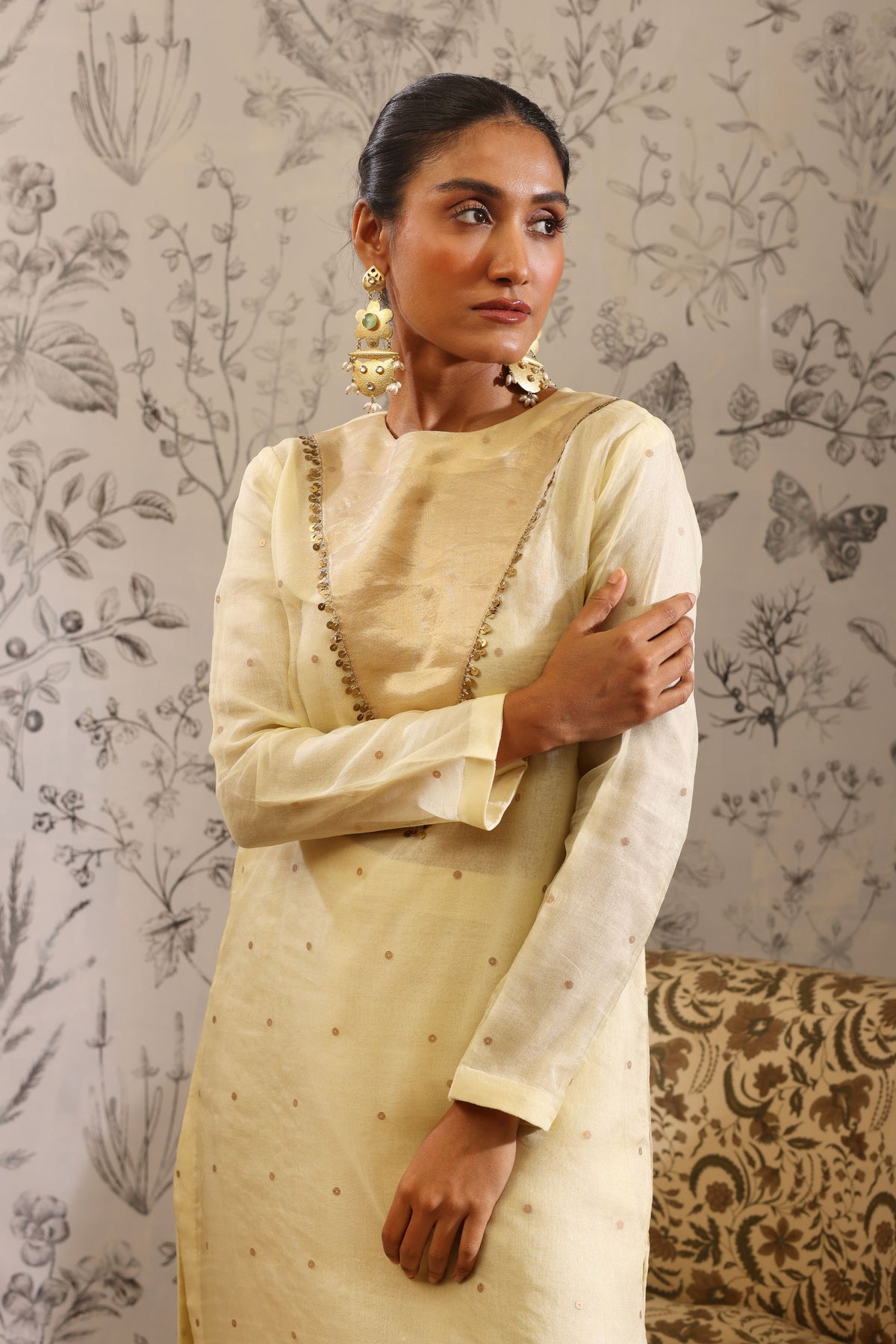Sukanda Yellow Kurta Set