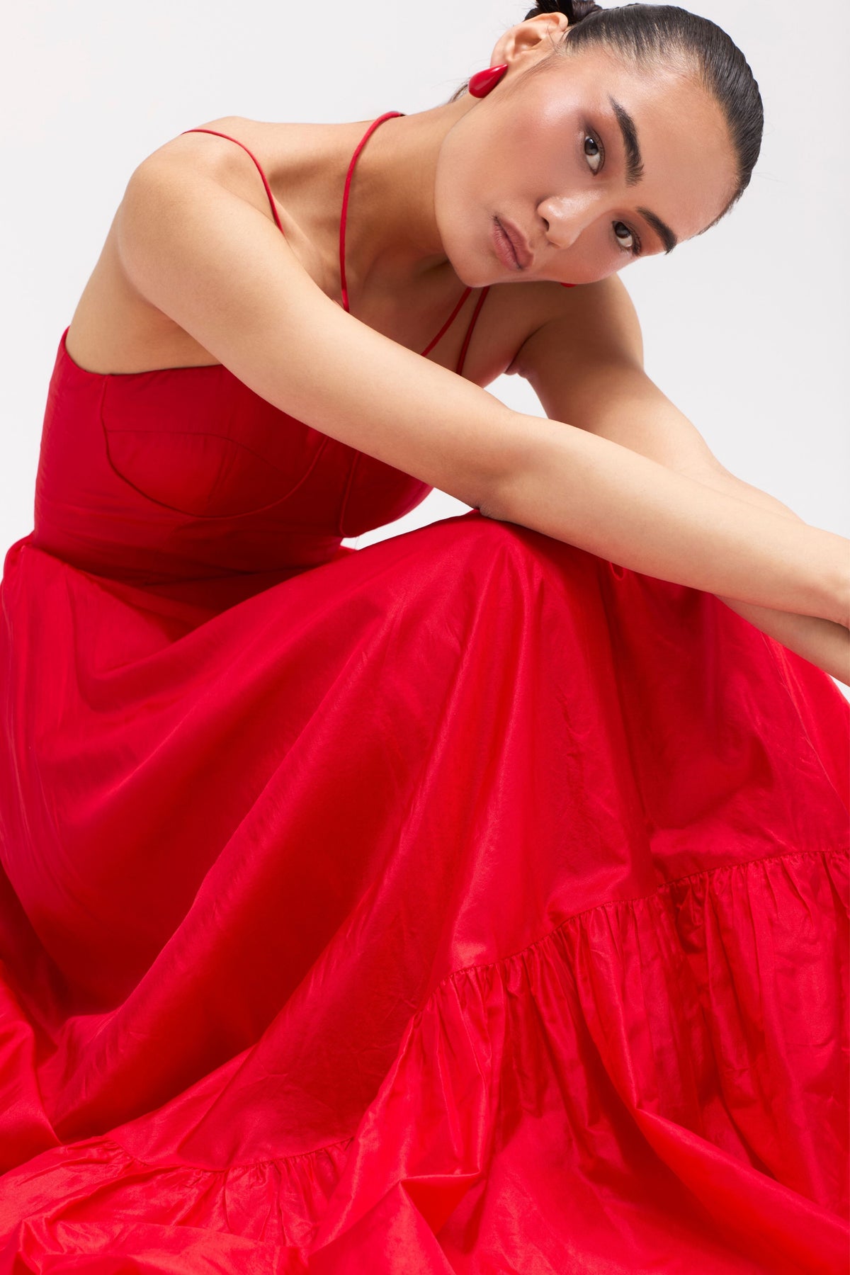 Thalia Red Rose Gown