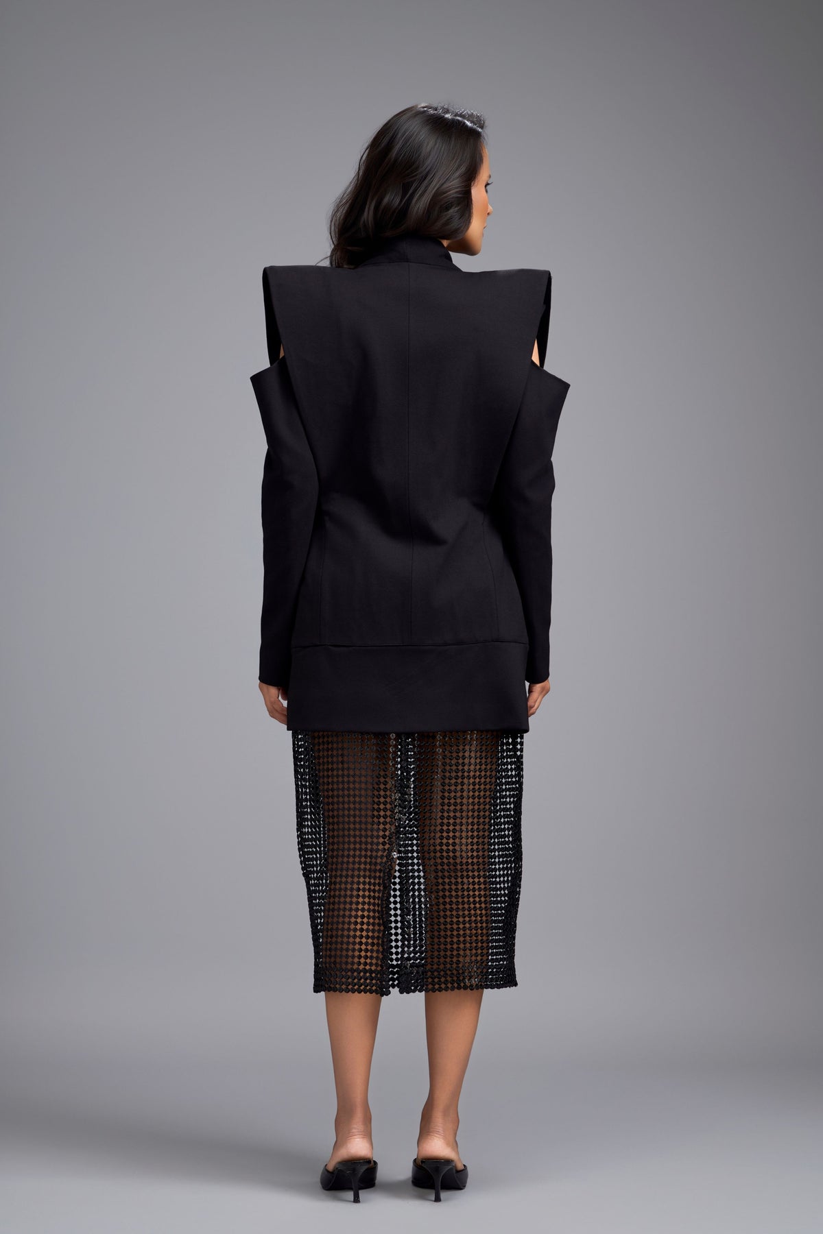 Cold Shoulder Blazer