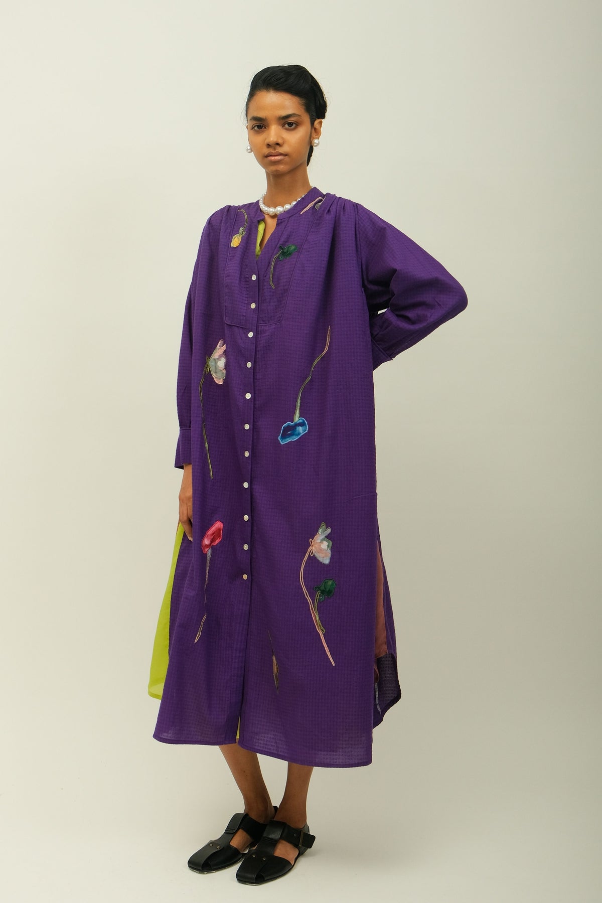 Thistle Applique Dress