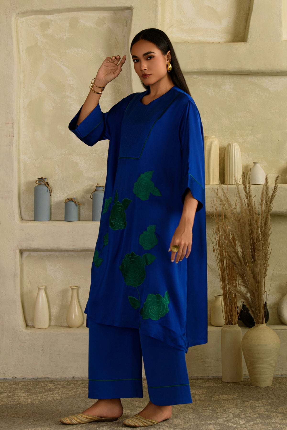 Gulabo Royal Blue Kurta &amp; Pants