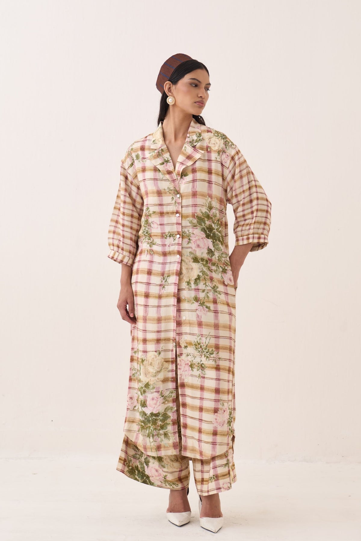Jaali Trench Jacket Set