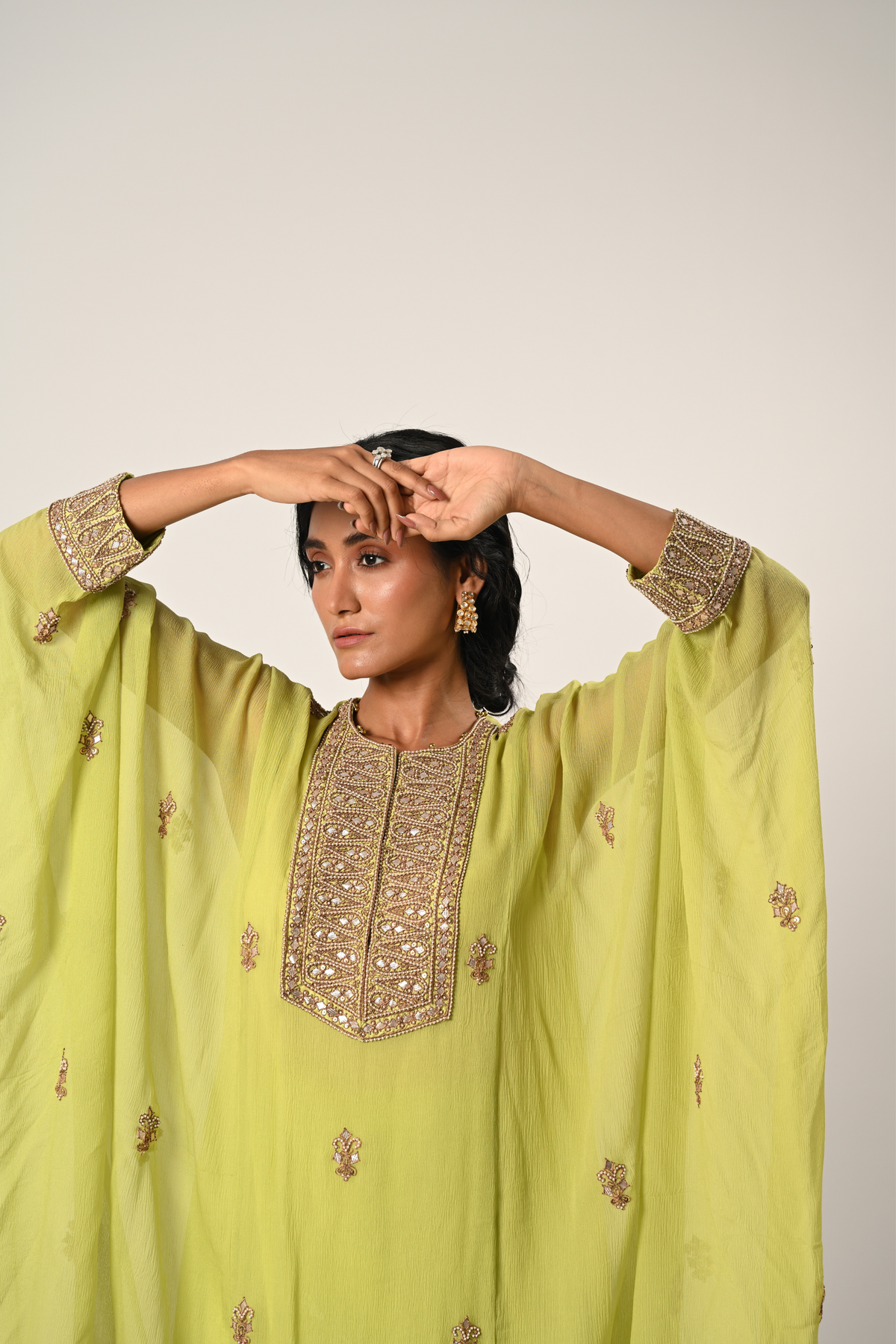 Light Green Kaftan Set