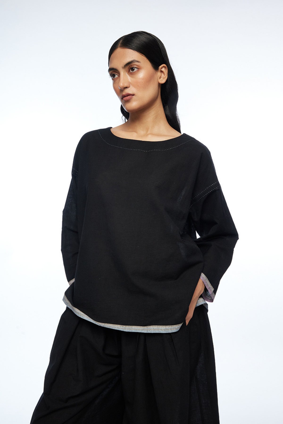 Damascena Pleated Top