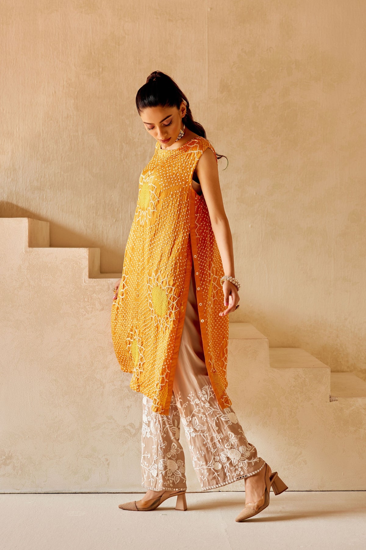 Shift Dress in Orange