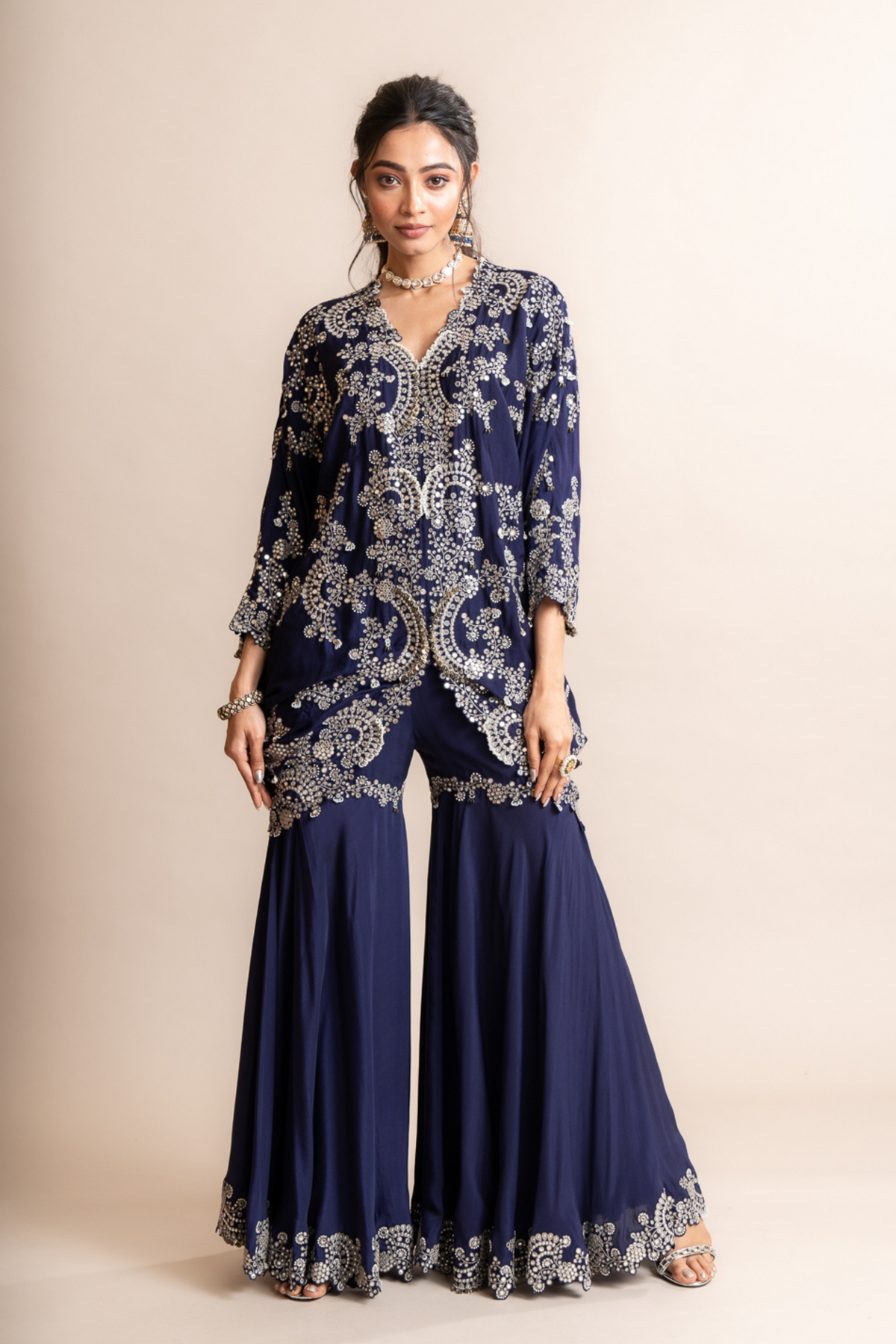 Short-kite With Sharara Set