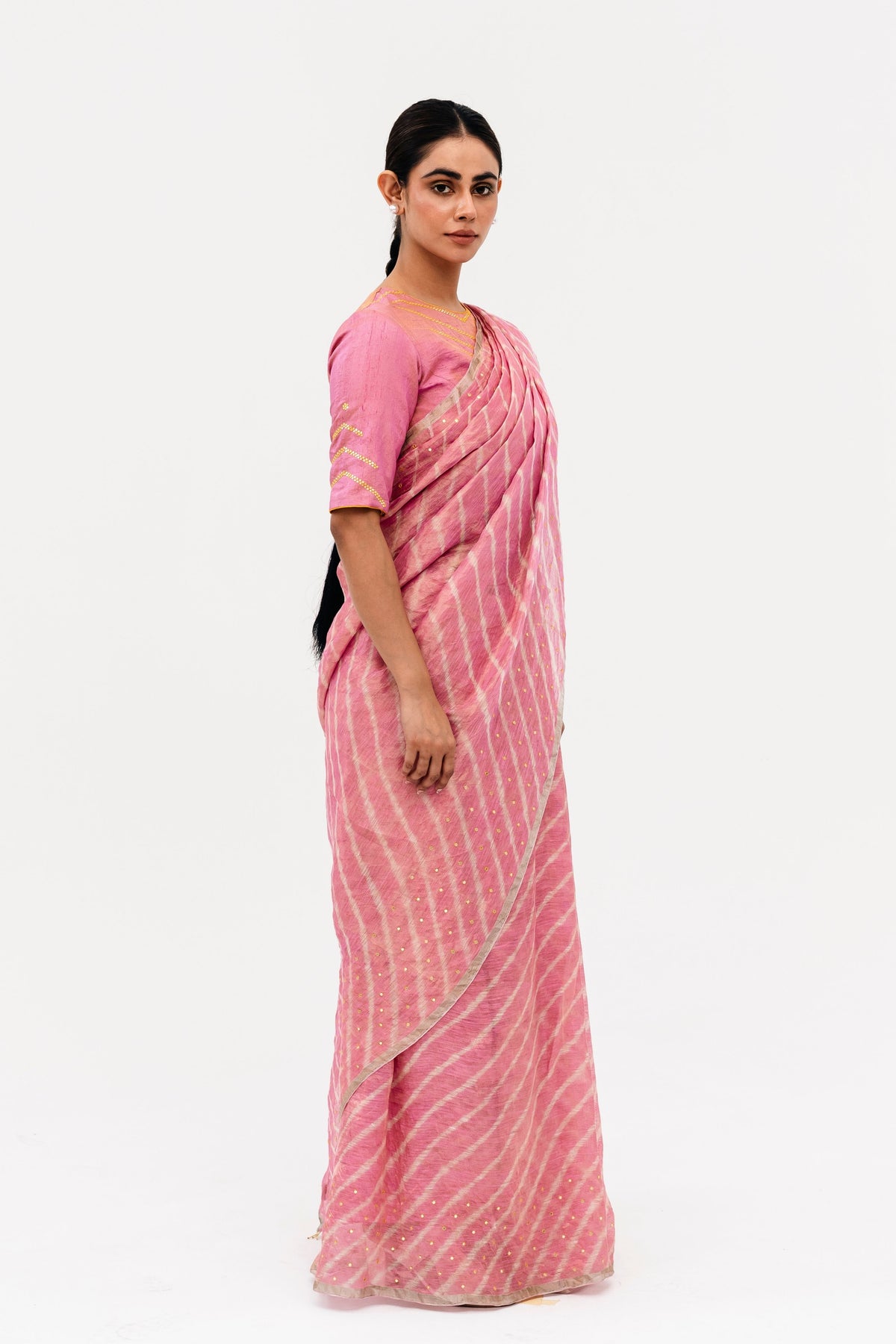 Pink Luni Saree