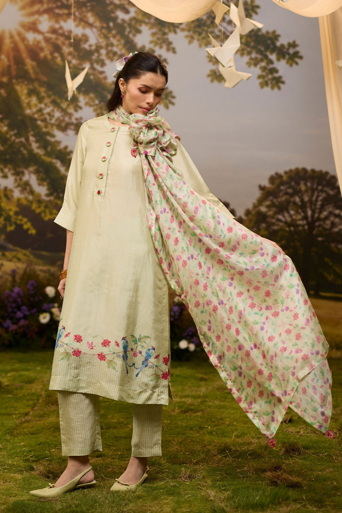 Under the Fig Tree Yellow Dupatta