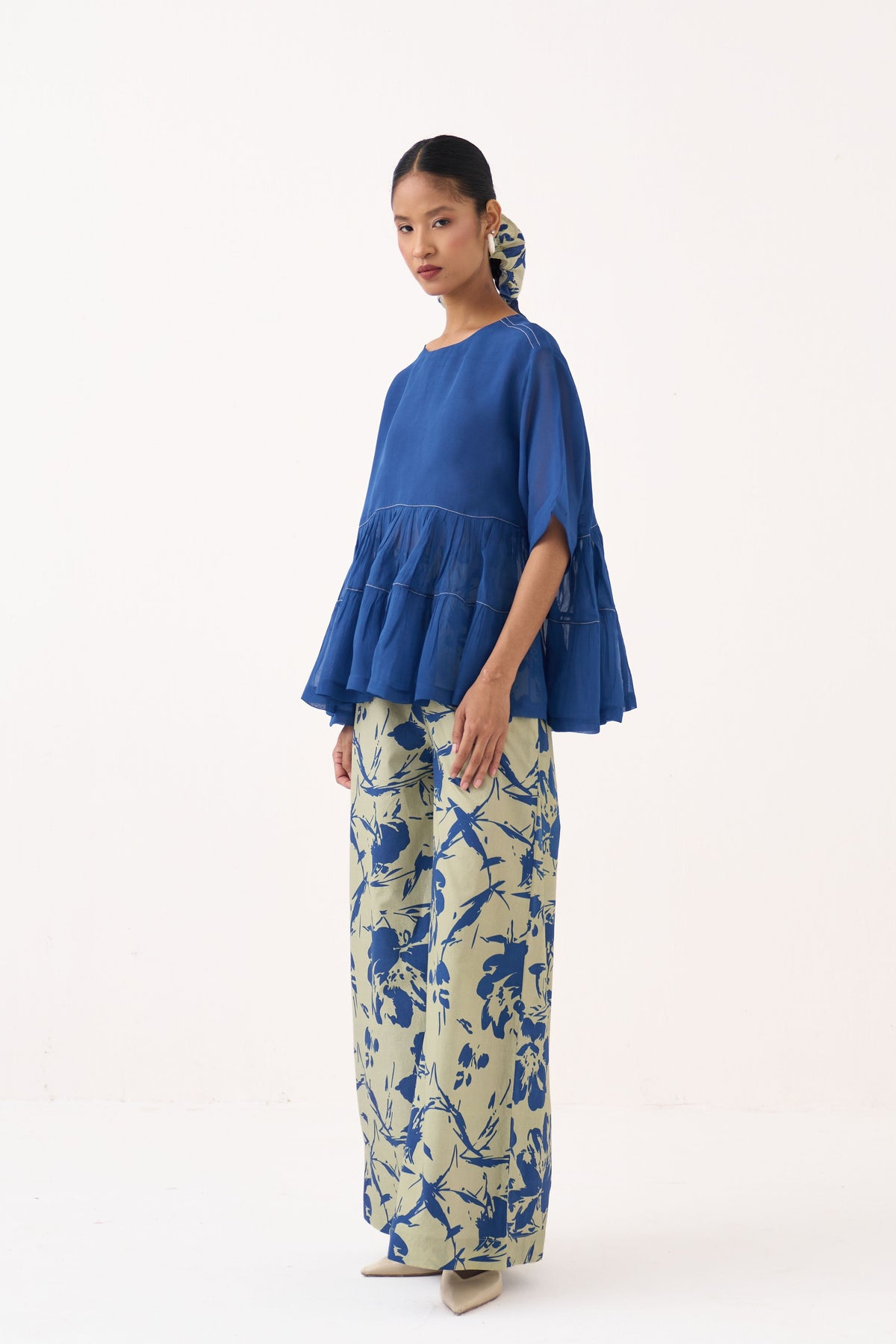 Yoke Gather Top Co-Ord Set