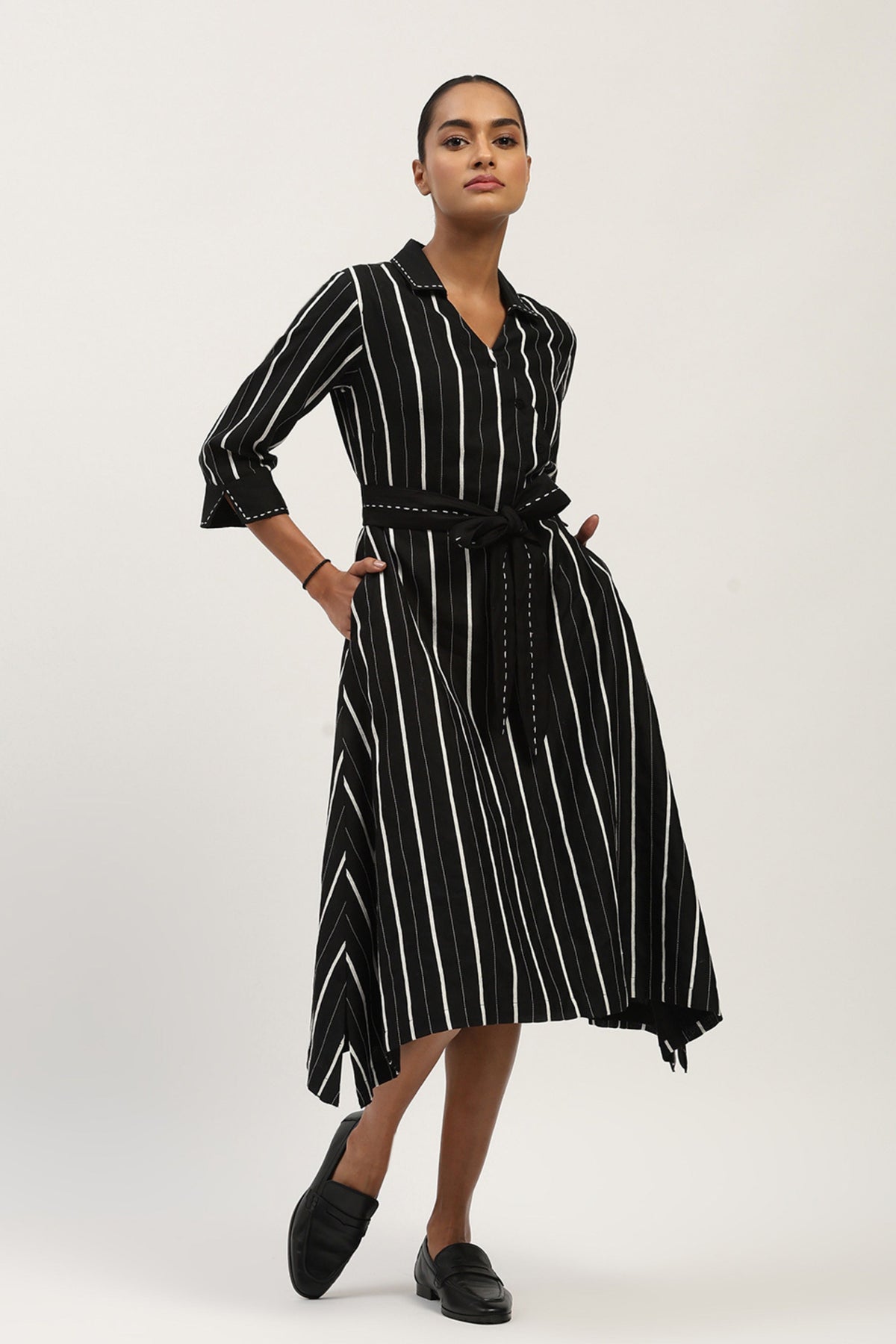 Tape Stripe Dress