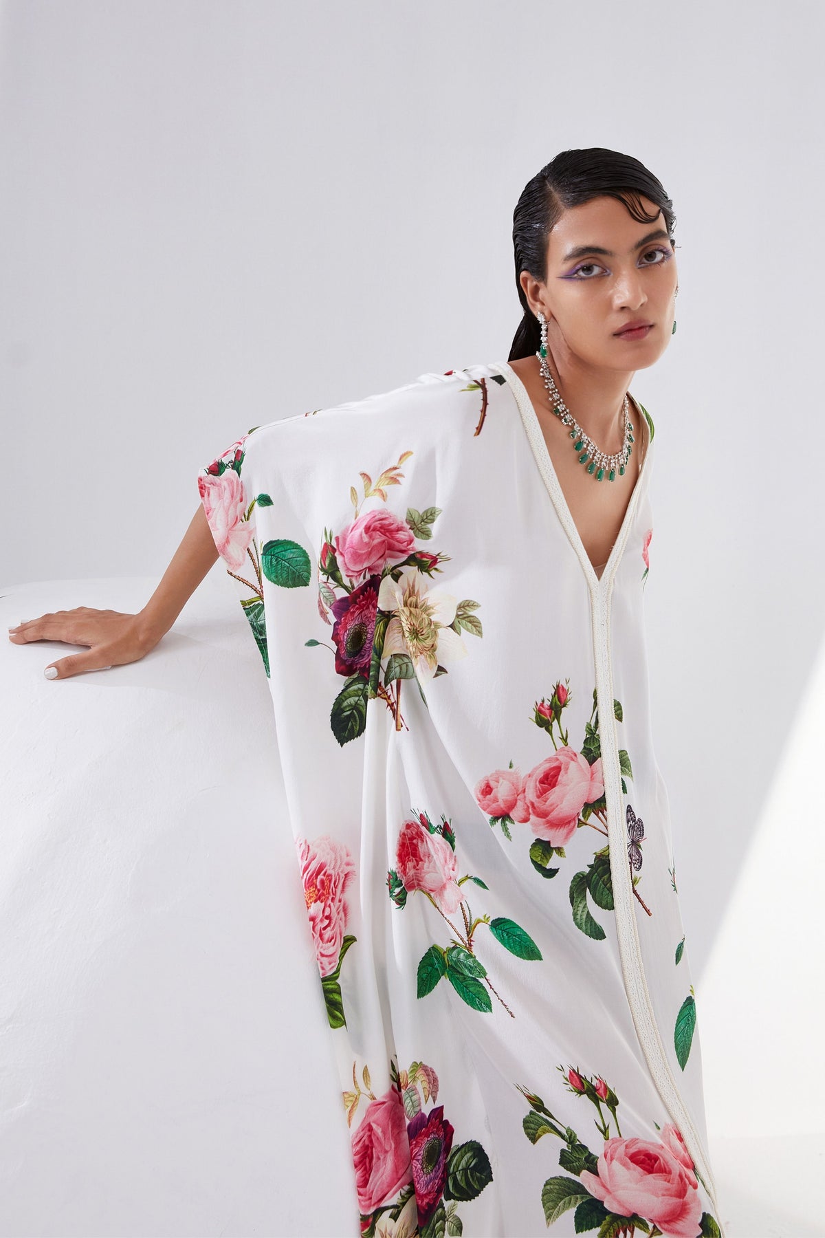 Carnation Floral Kaftan