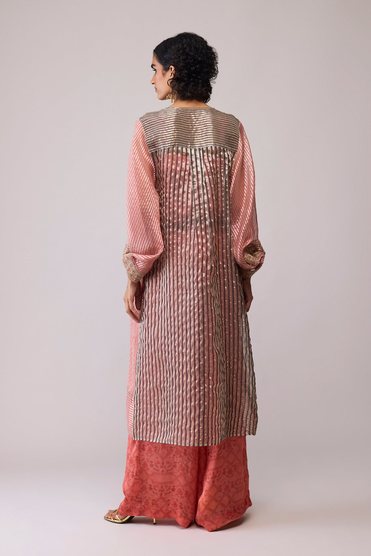 Red Stripe Amira Jacket Set