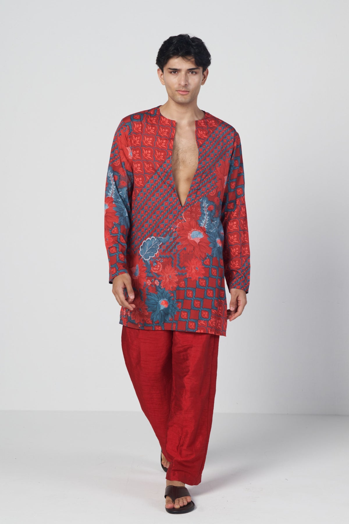 Crimson Charm Kurta Set