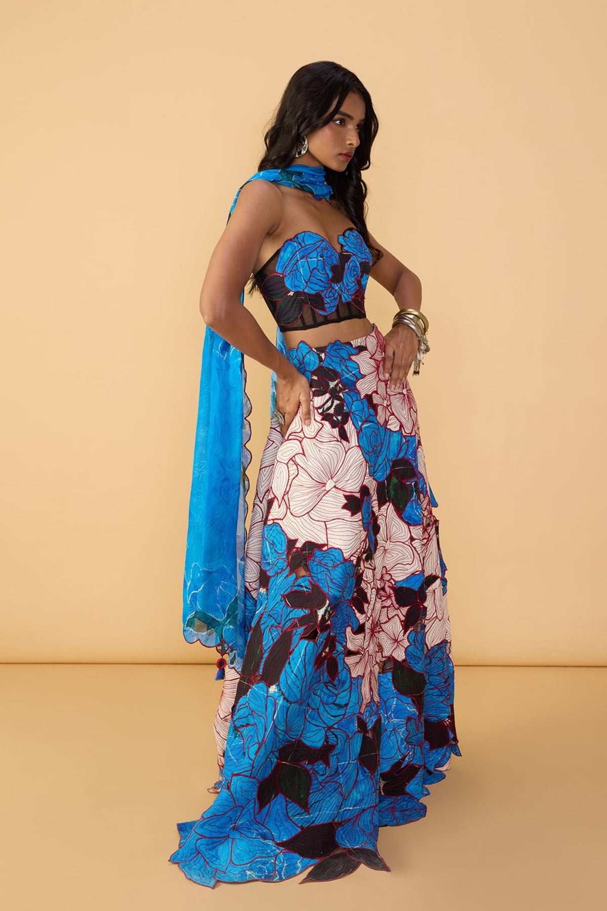 Abstract Print Dupatta