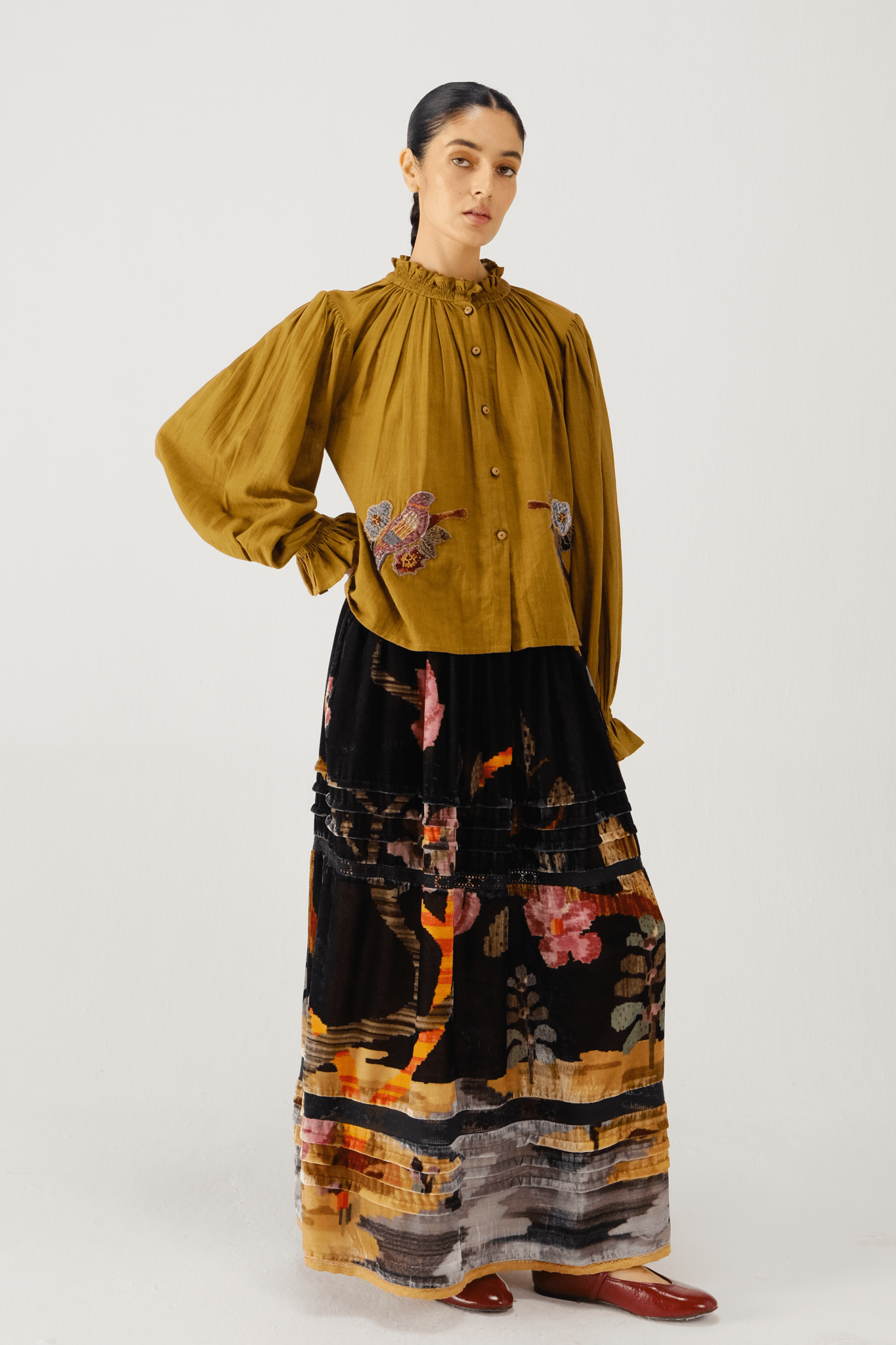 Olive Elsa Top - Cord - Elahe