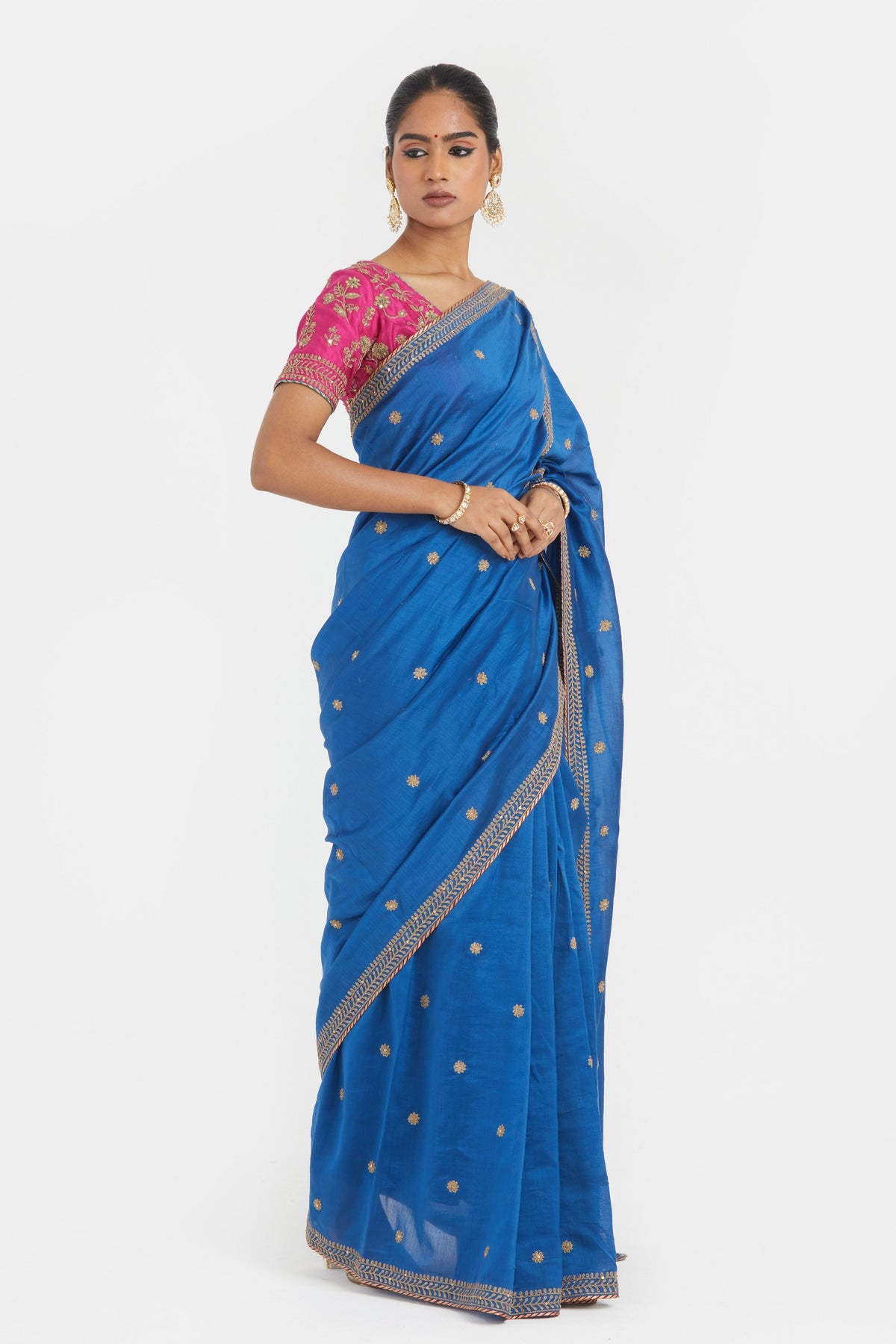 Chelsea Blue Saree Set