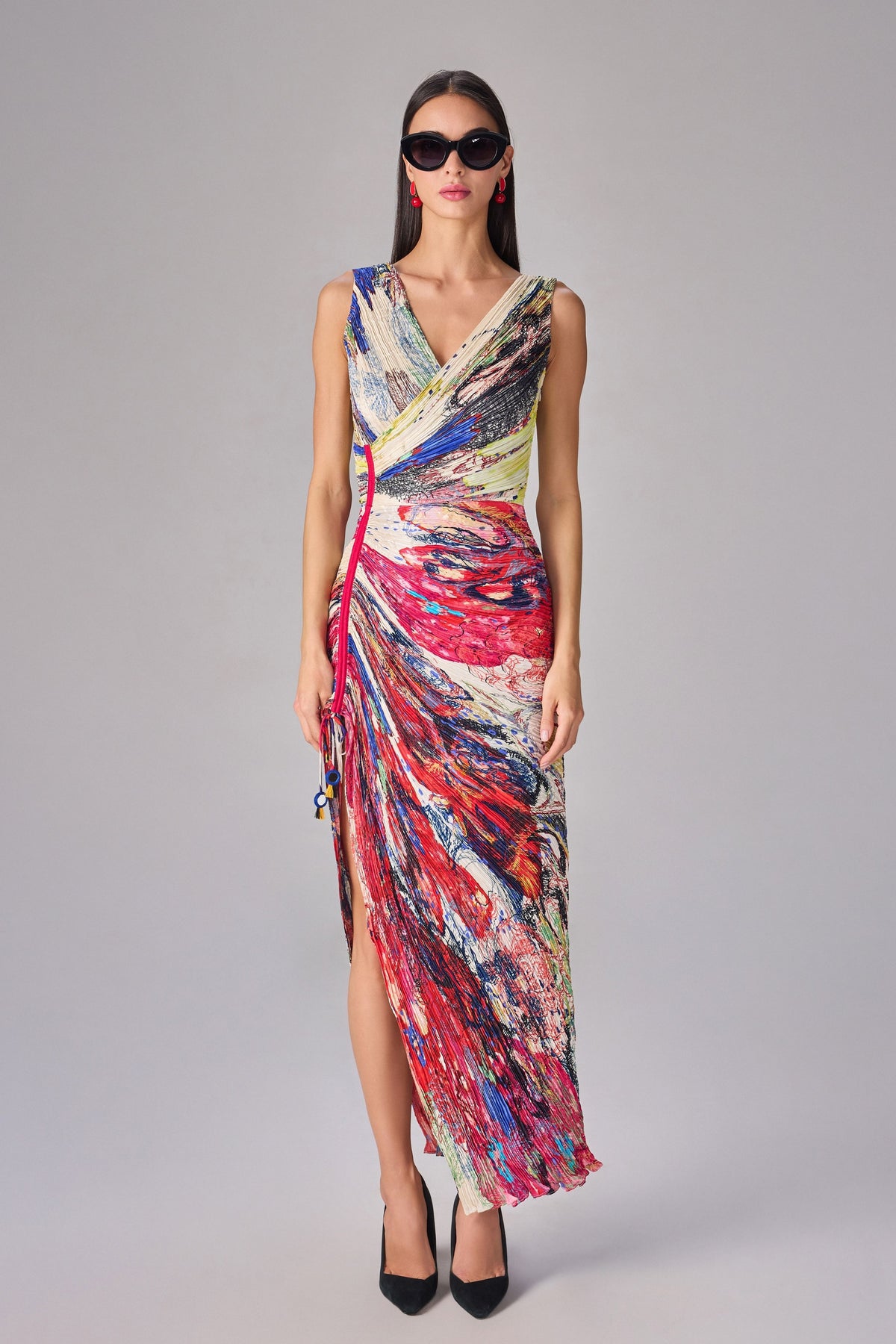 Yellow Blue Prime Anya Dress