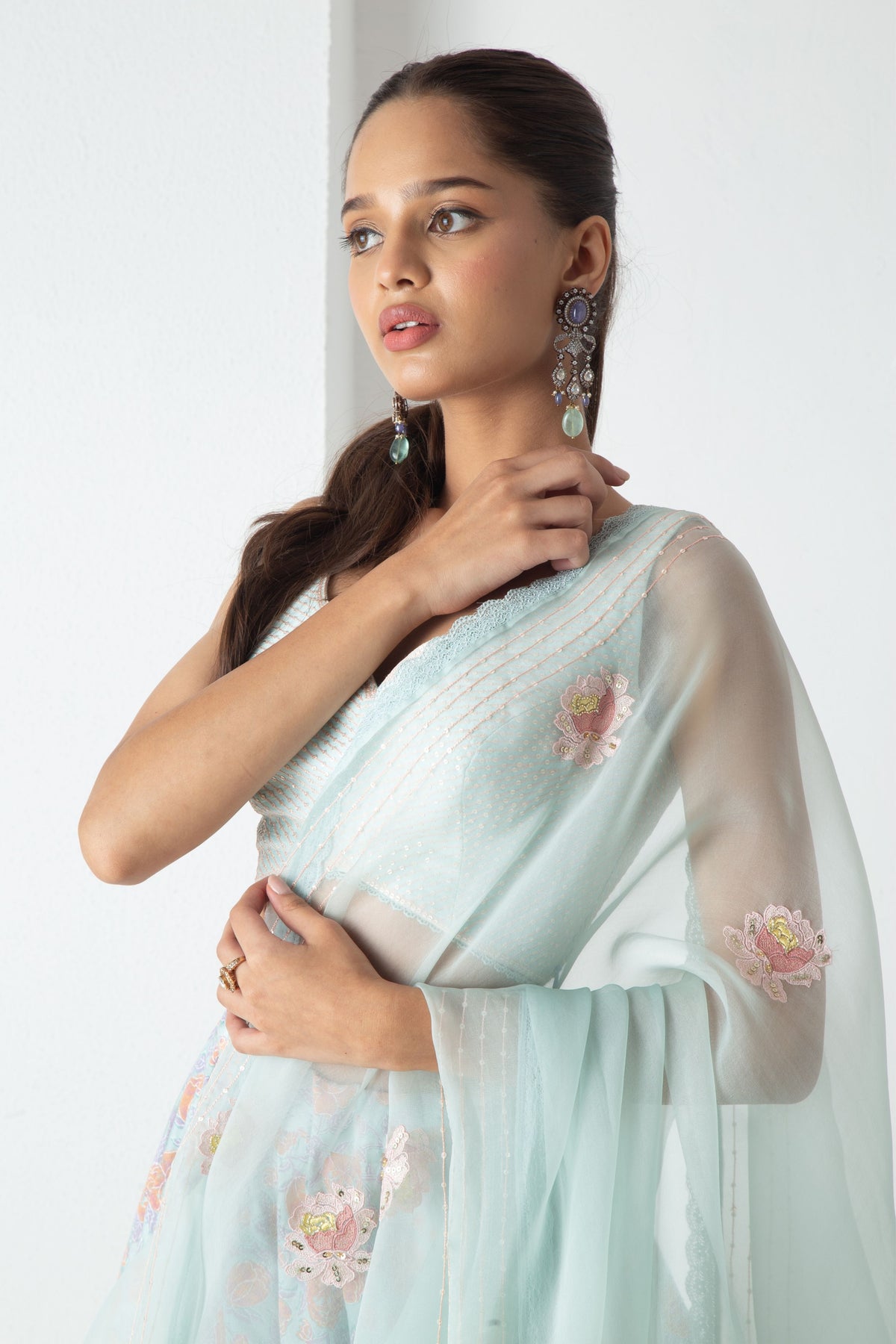Aqua Zaina Lehenga Set