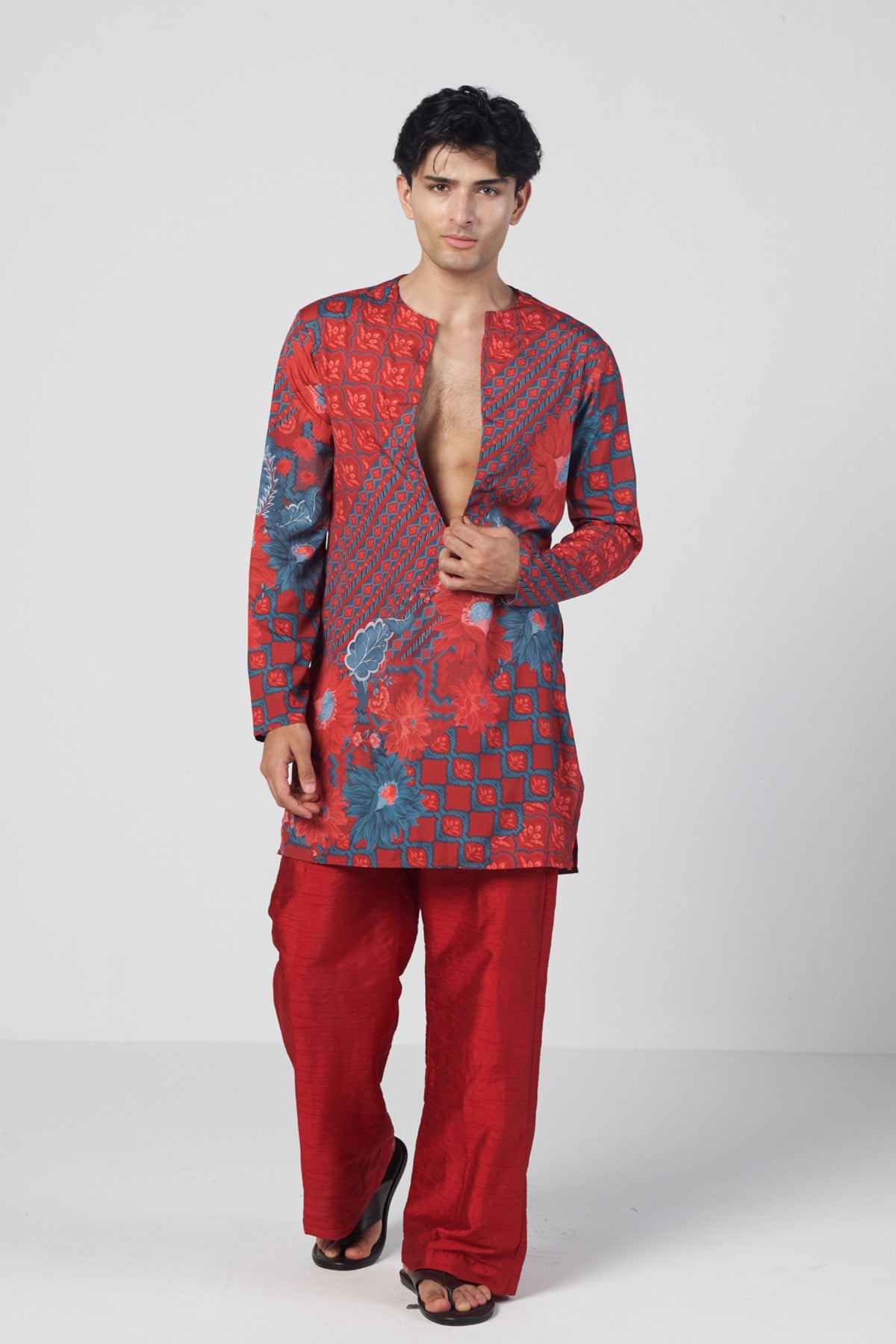 Crimson Charm Kurta Set