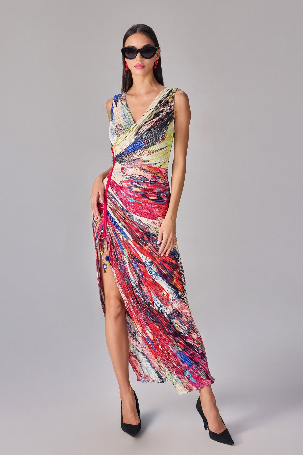 Yellow Blue Prime Anya Dress