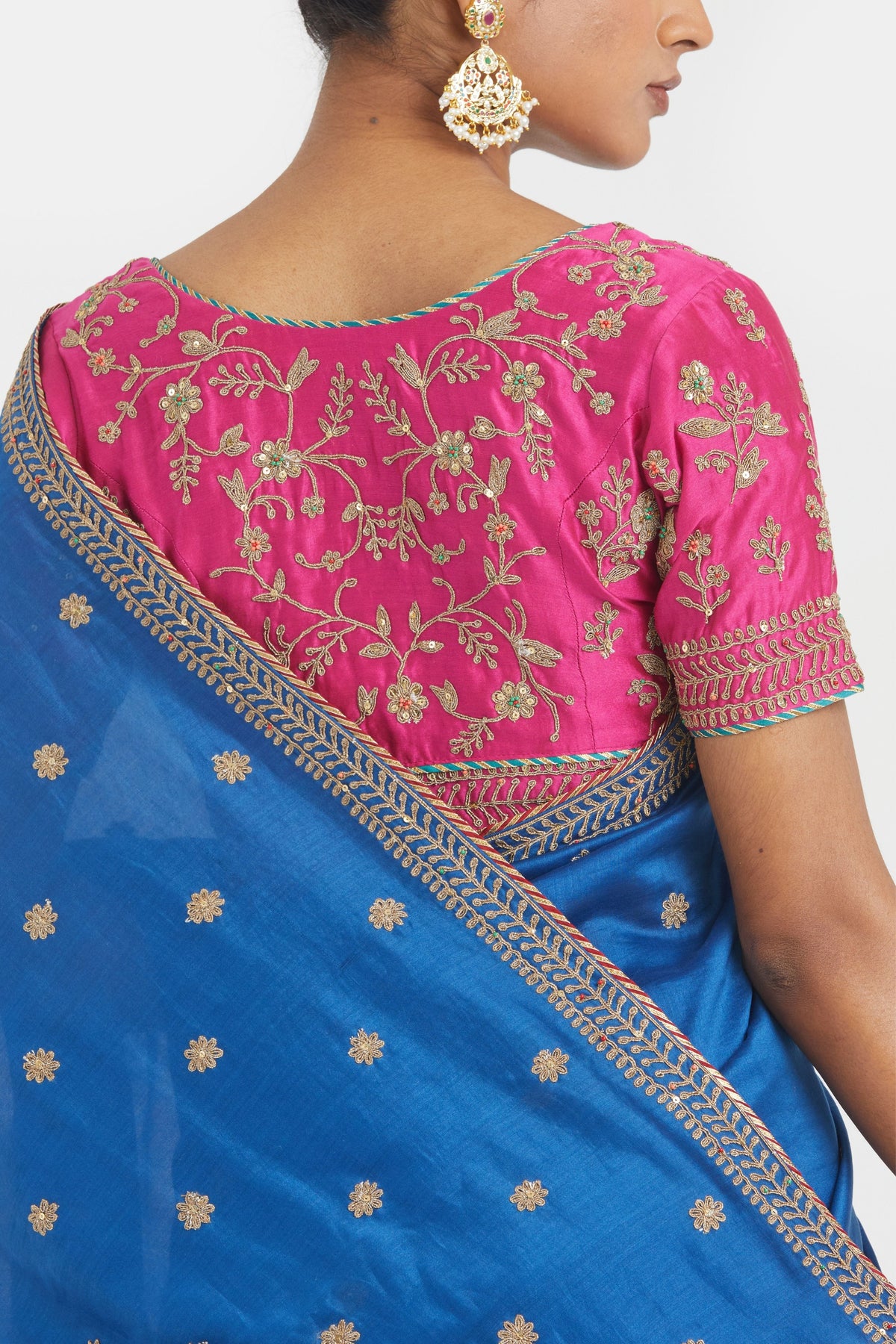 Chelsea Blue Saree Set
