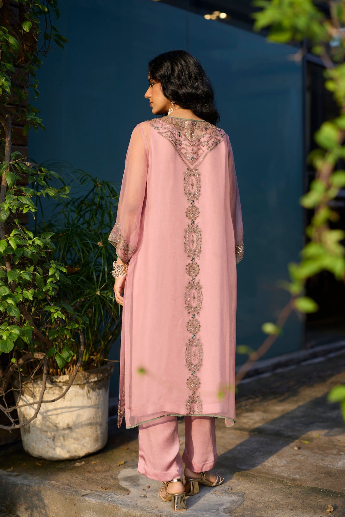Pink Rawani Kurta Set