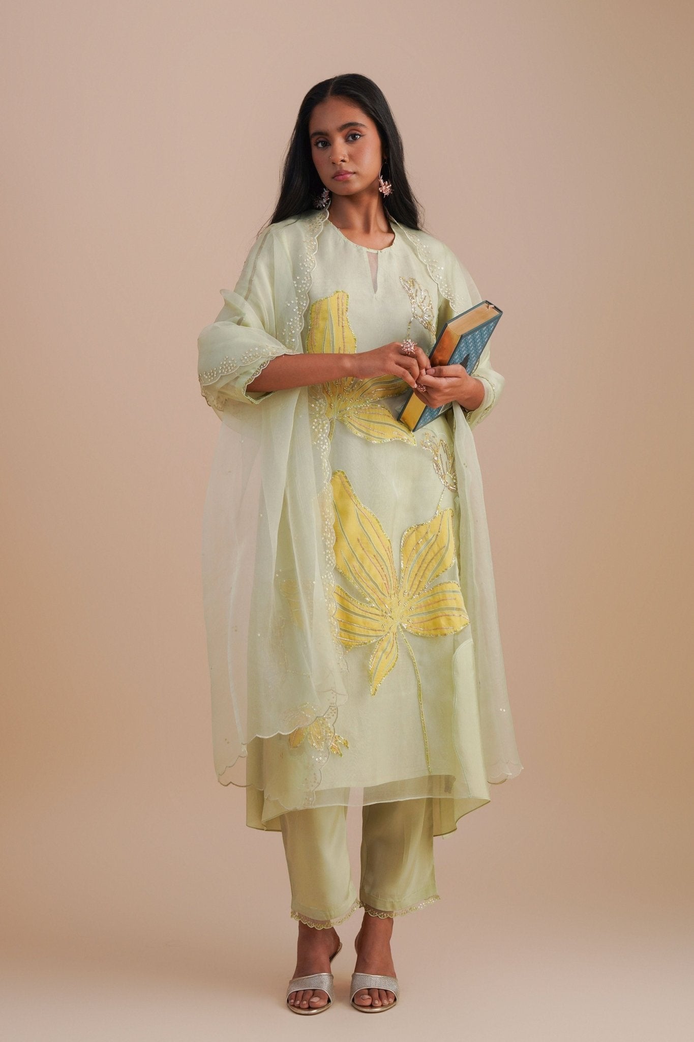 Organza Mist Kurta Set - One Not Two - Elahe
