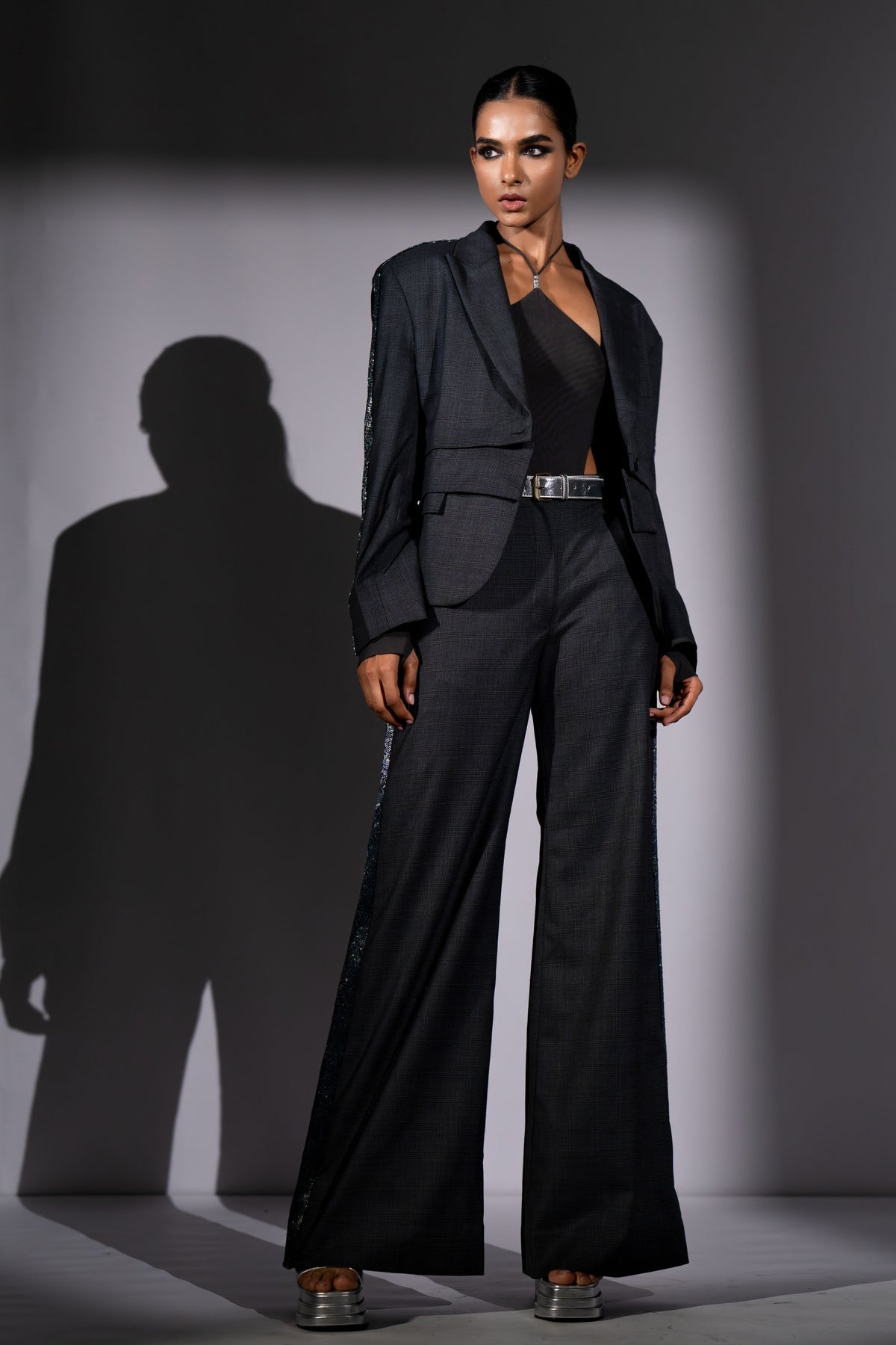 Grey Star Band Pantsuit