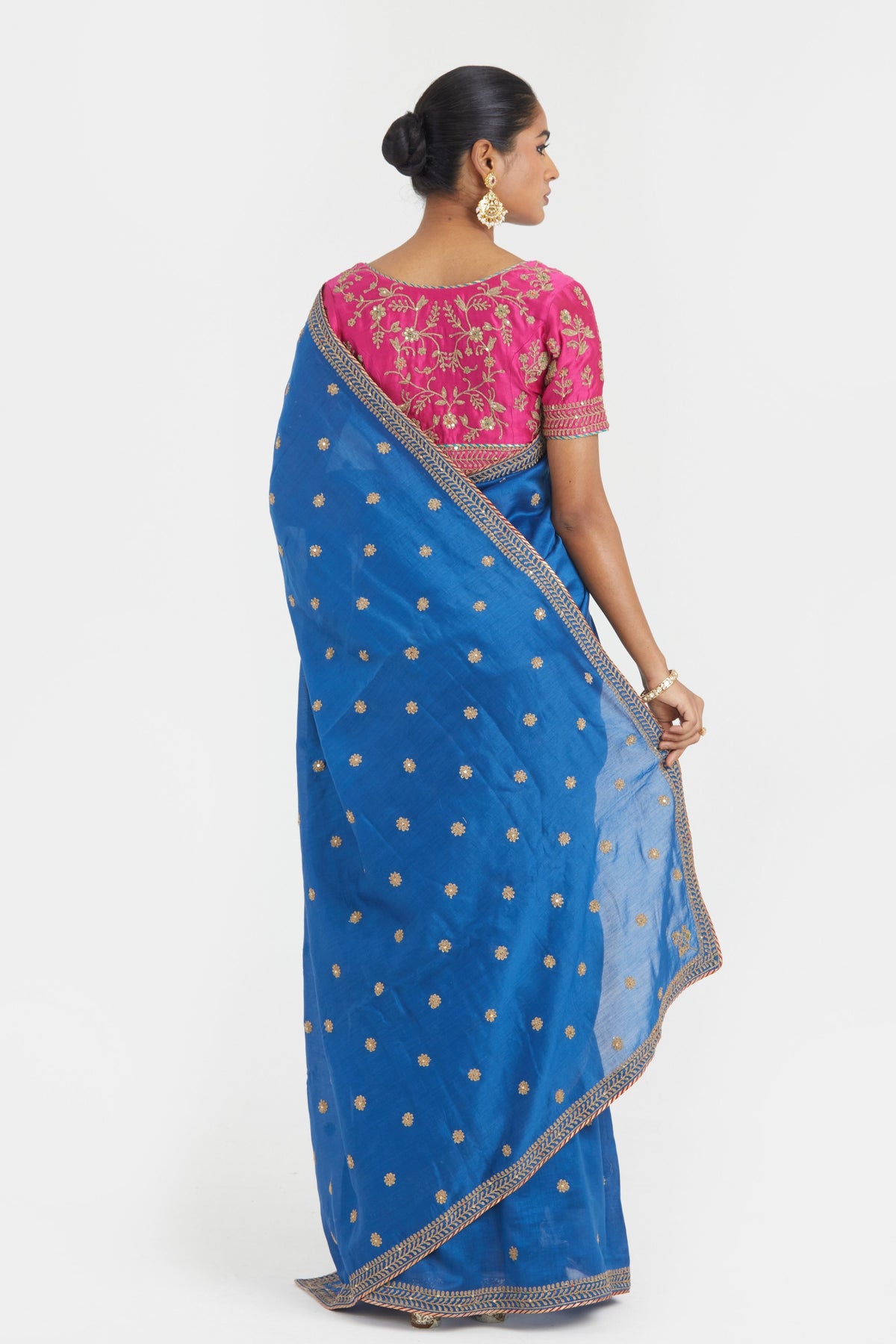 Chelsea Blue Saree Set