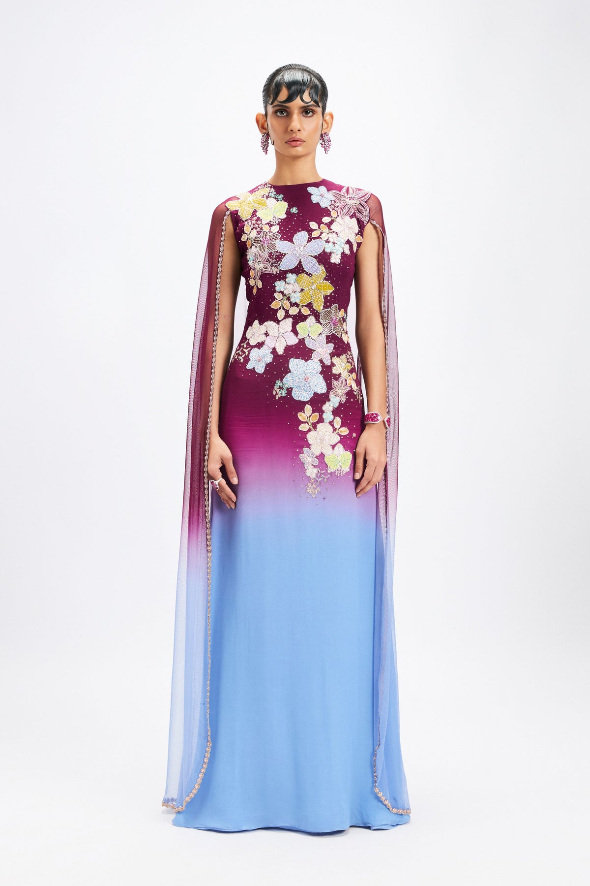 Mandevina Georgette Gown