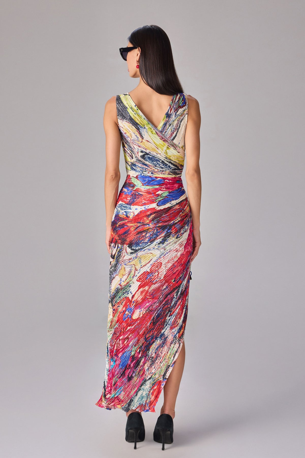 Yellow Blue Prime Anya Dress