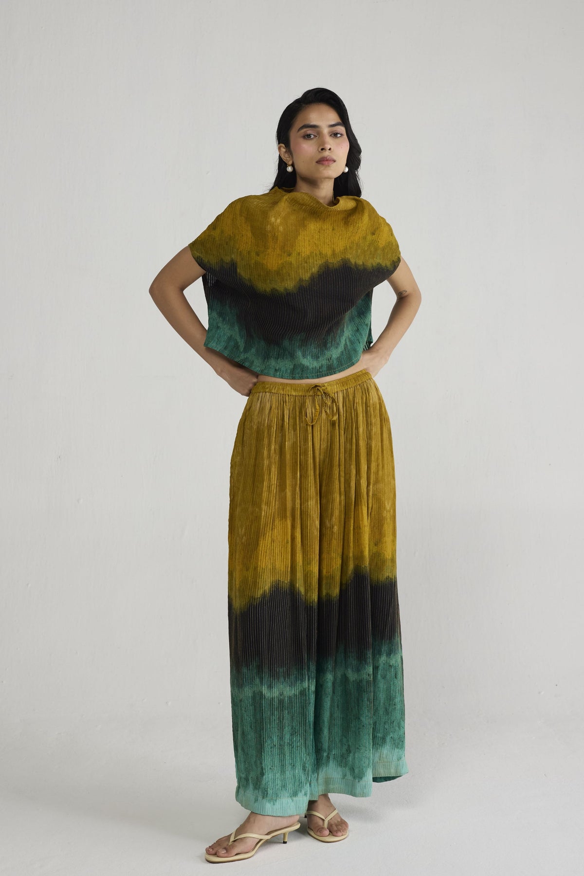 Uri Pintucks Top
