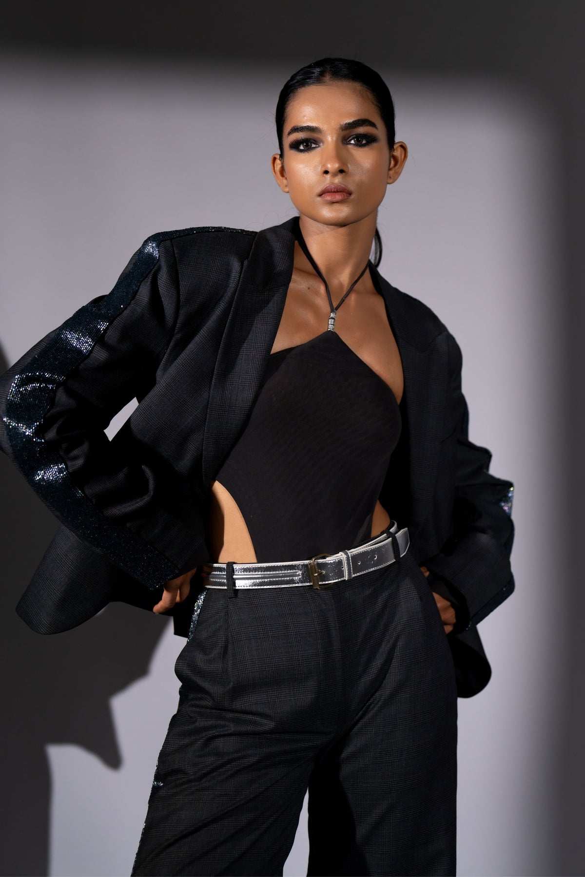 Grey Star Band Pantsuit