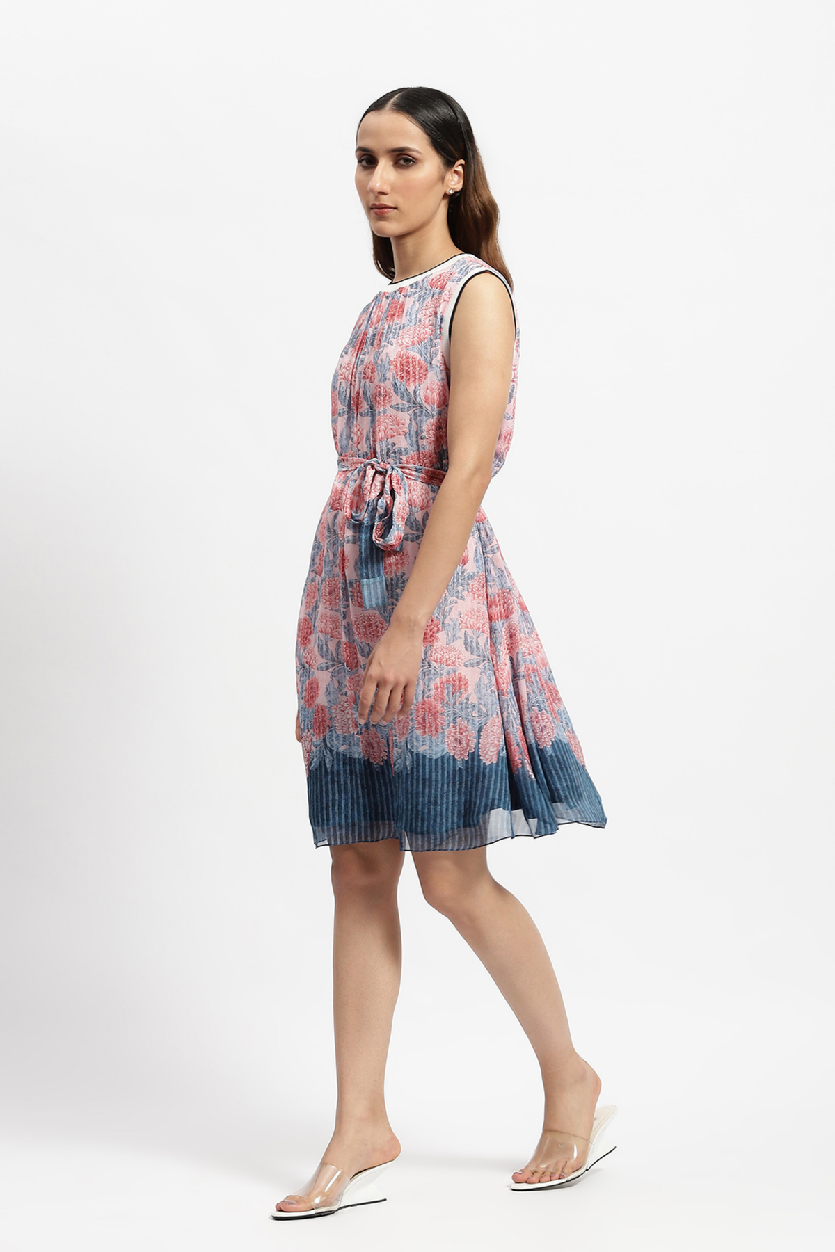 Flowers &amp; Stripes Dress