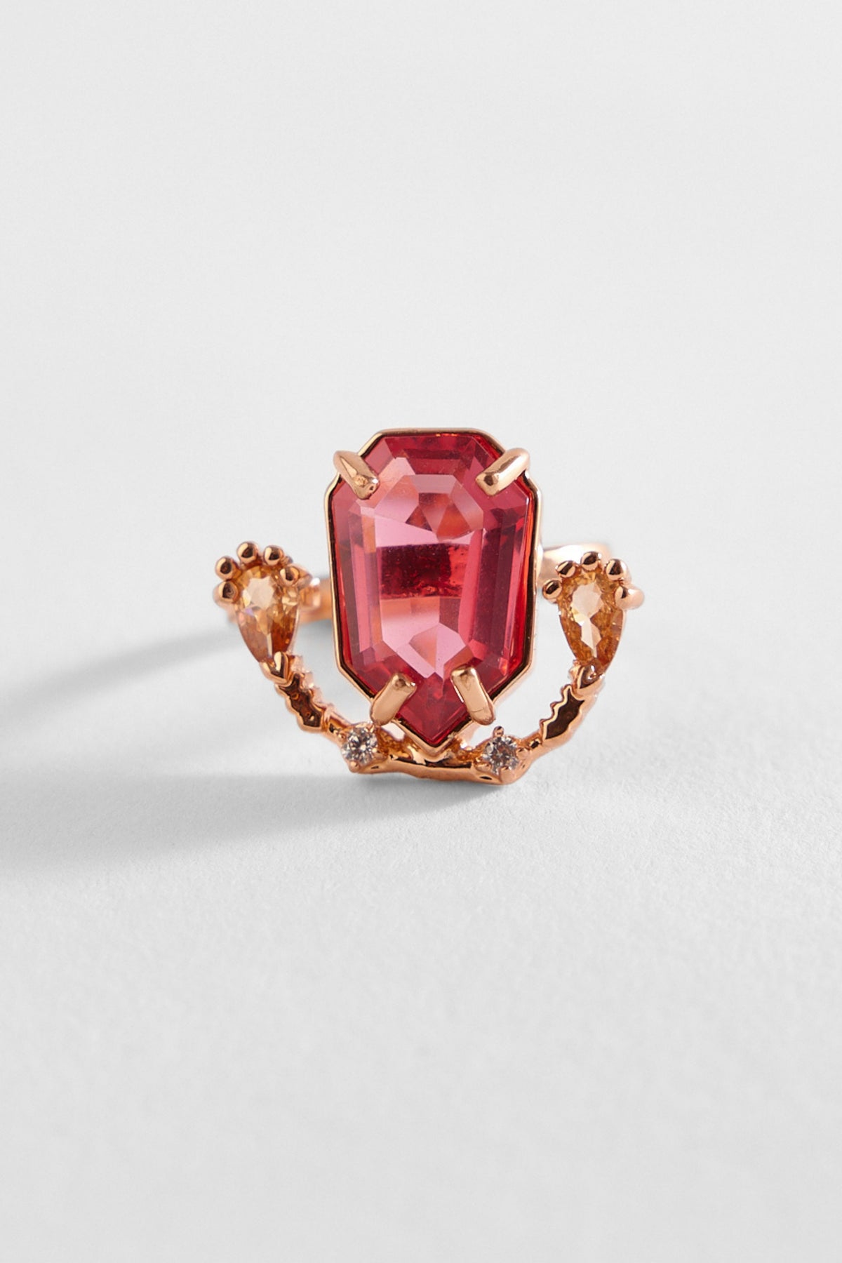 The Faena Gemstone Ring in Vintage Rose