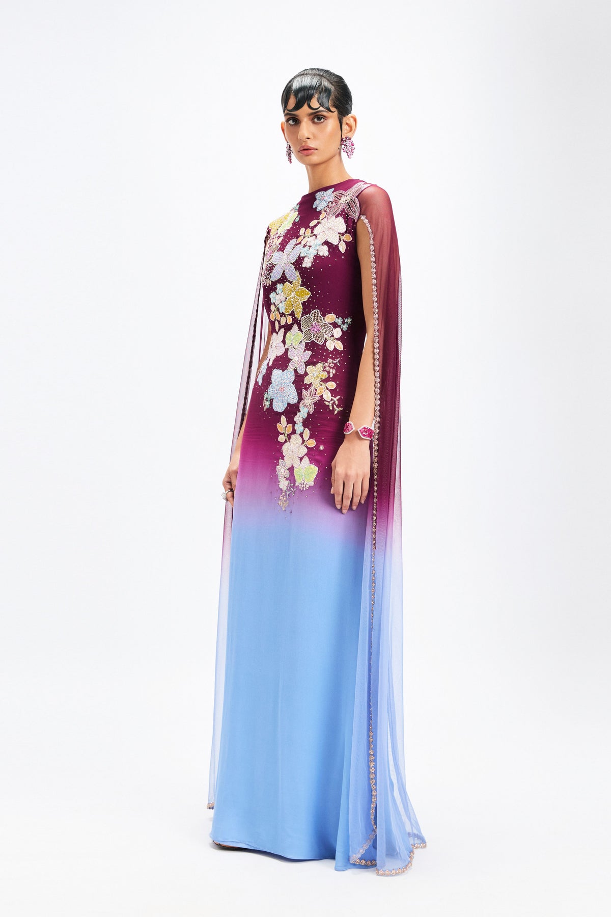 Mandevina Georgette Gown
