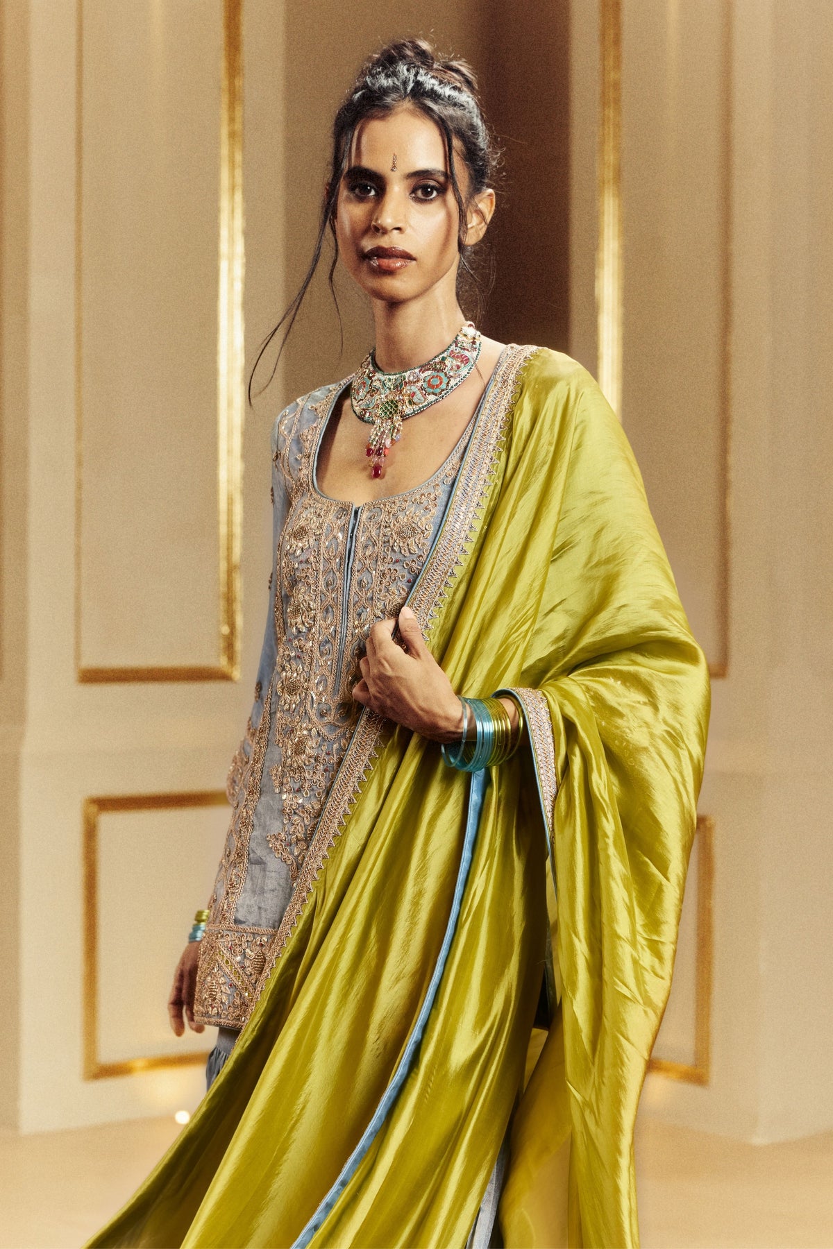 Dry Heena Noor Gharara Set