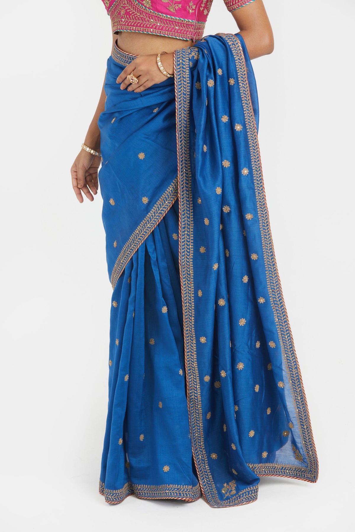 Chelsea Blue Saree Set